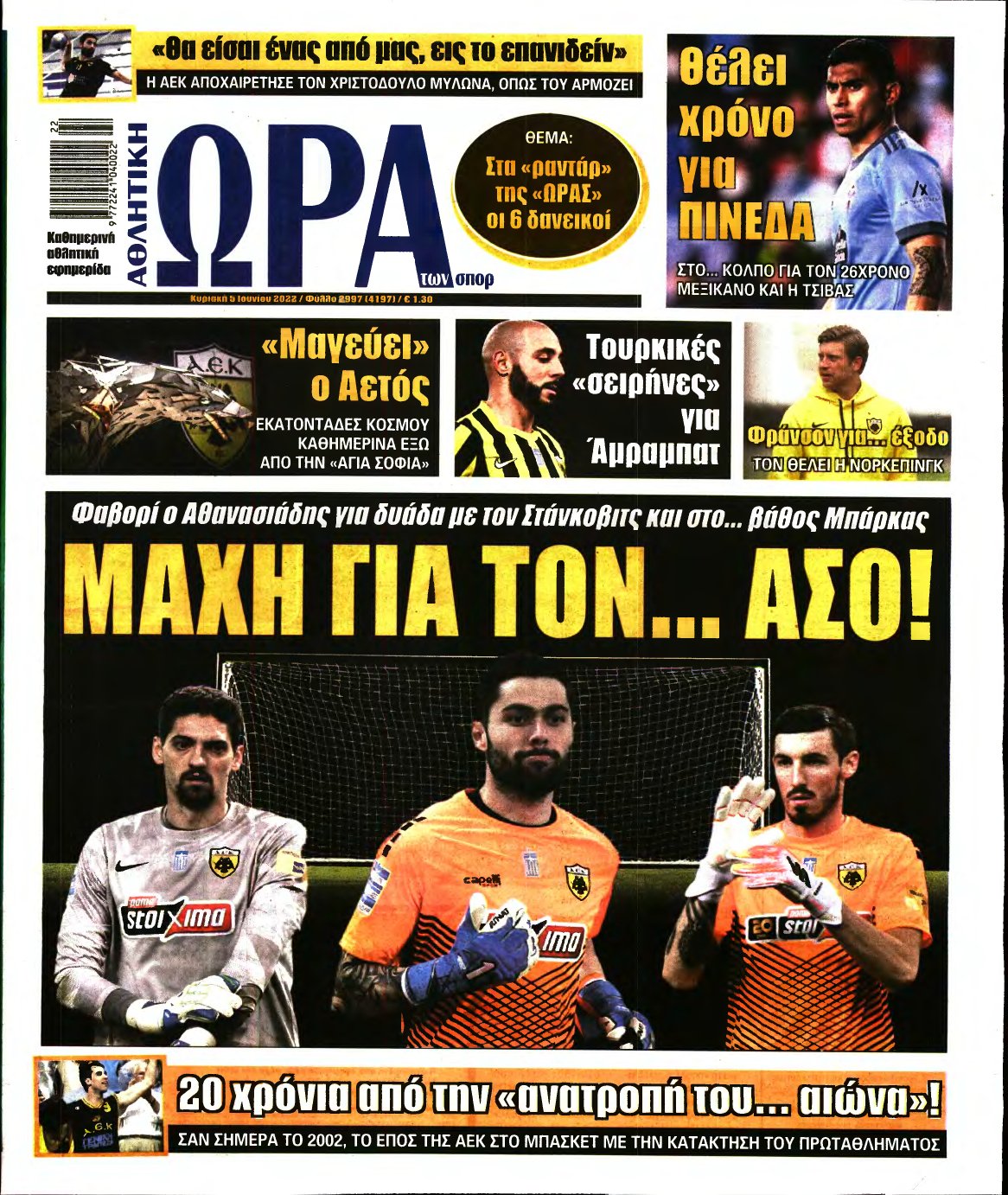 ΩΡΑ ΤΩΝ ΣΠΟΡ ΤΗΣ ΚΥΡΙΑΚΗΣ – 05/06/2022