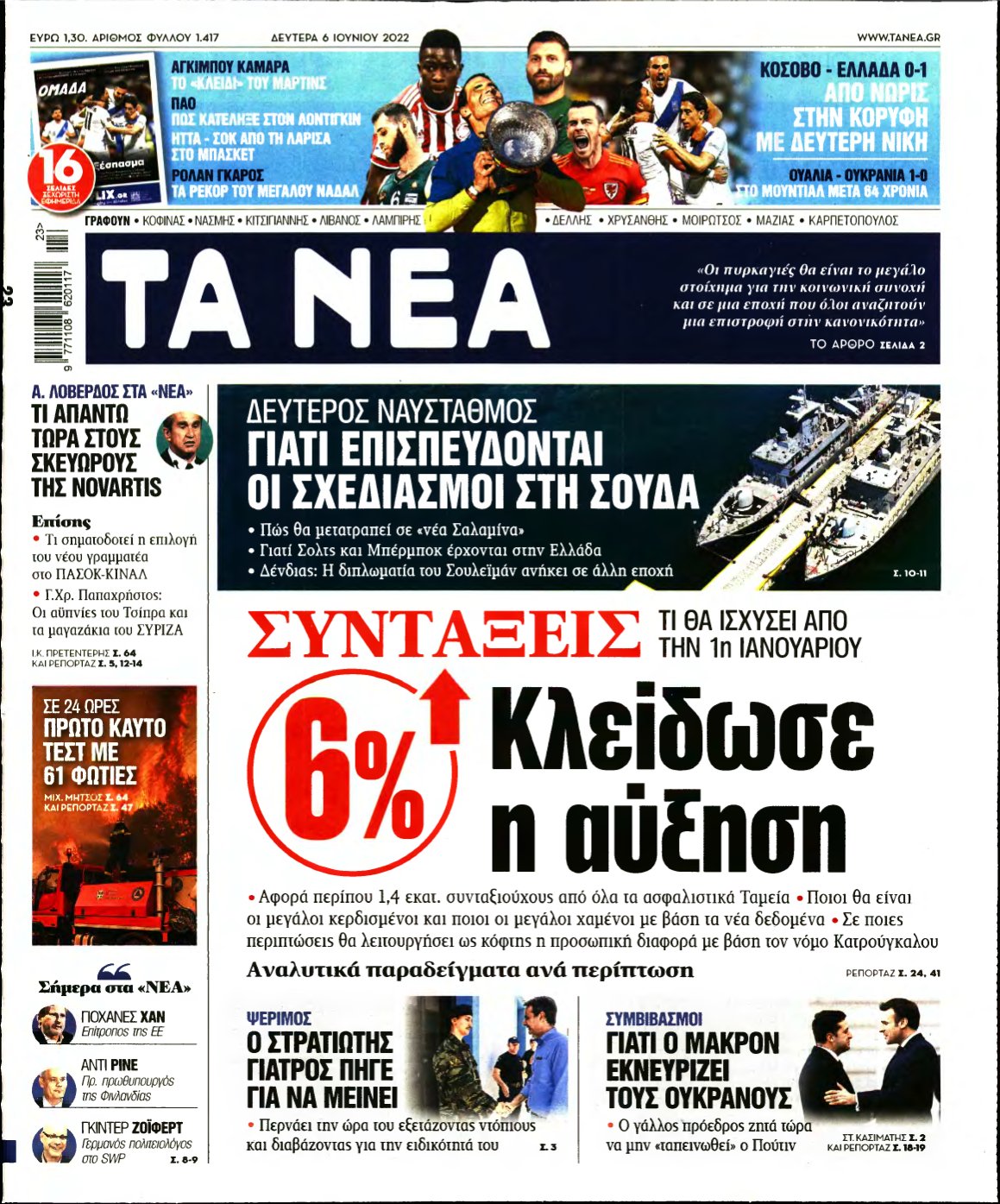 ΤΑ ΝΕΑ – 06/06/2022