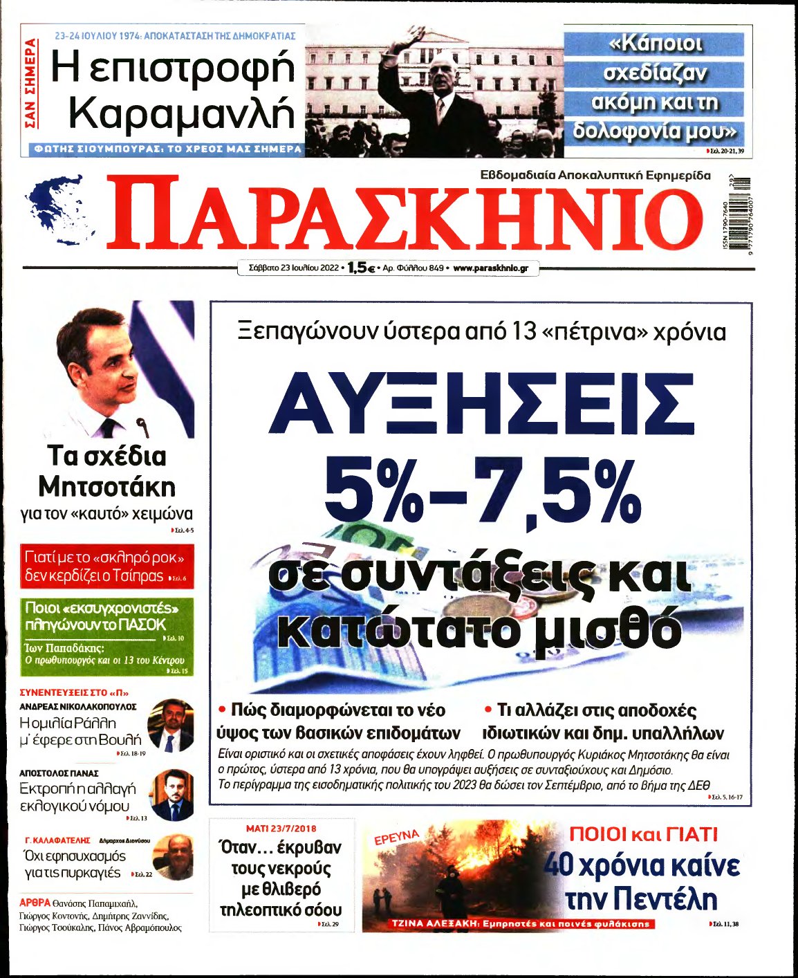ΤΟ ΠΑΡΑΣΚΗΝΙΟ – 23/07/2022