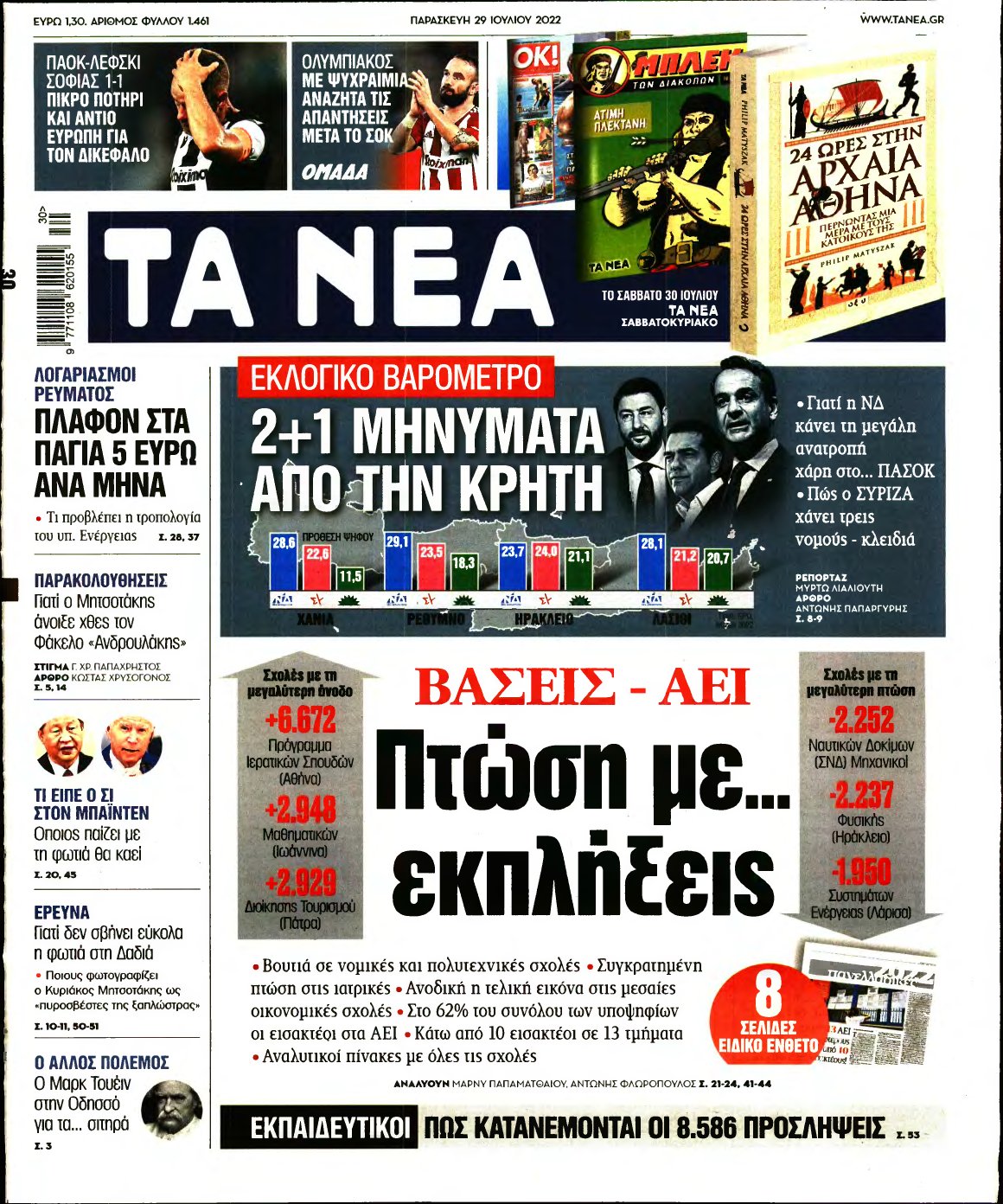 ΤΑ ΝΕΑ – 29/07/2022