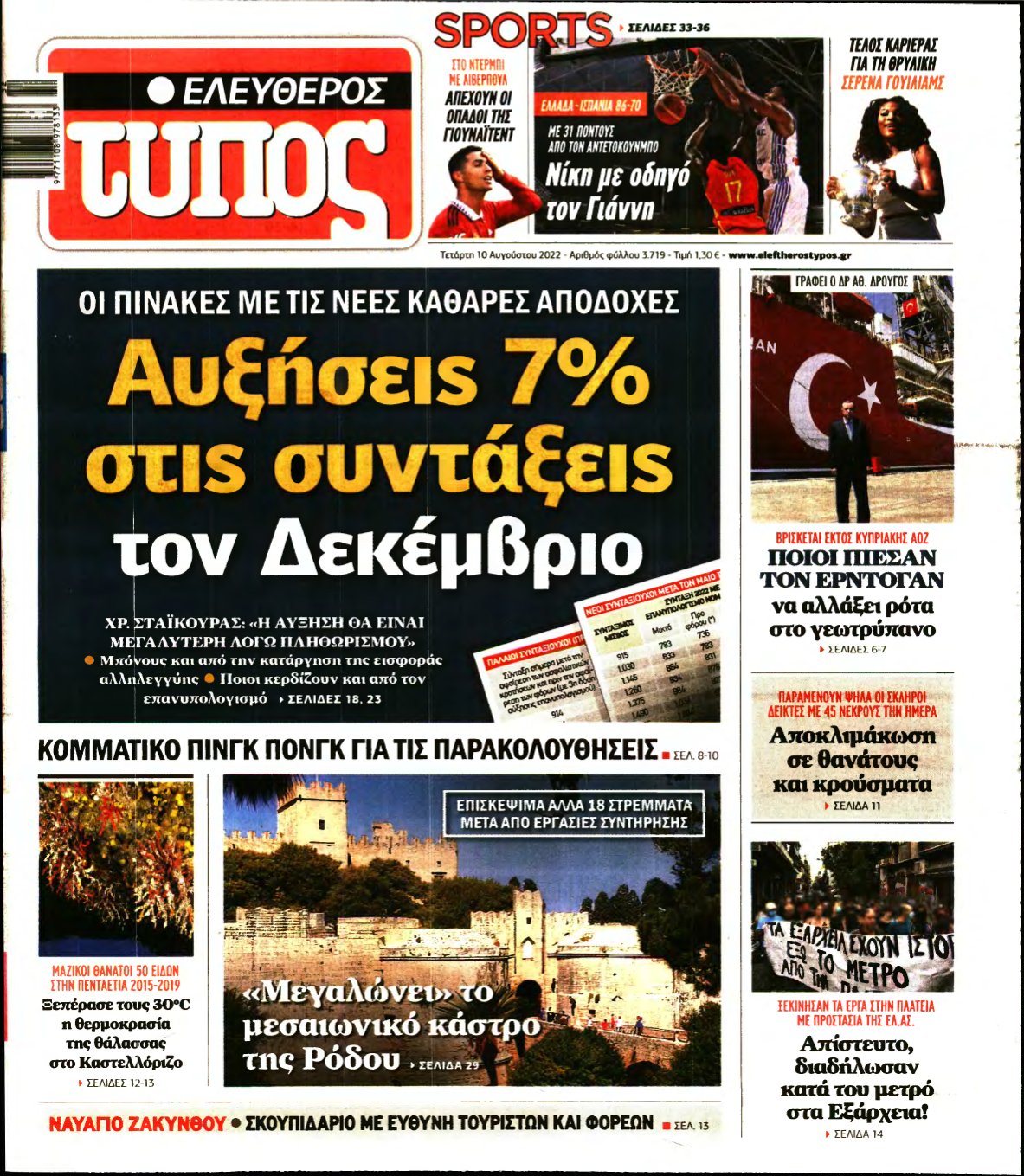 ΕΛΕΥΘΕΡΟΣ ΤΥΠΟΣ – 10/08/2022