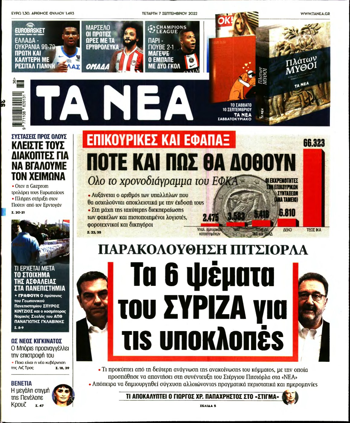 ΤΑ ΝΕΑ – 07/09/2022