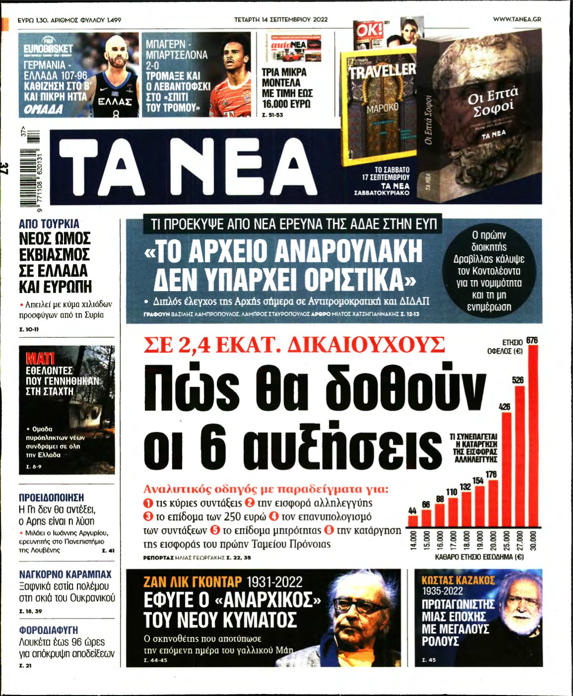 ΤΑ ΝΕΑ – 14/09/2022