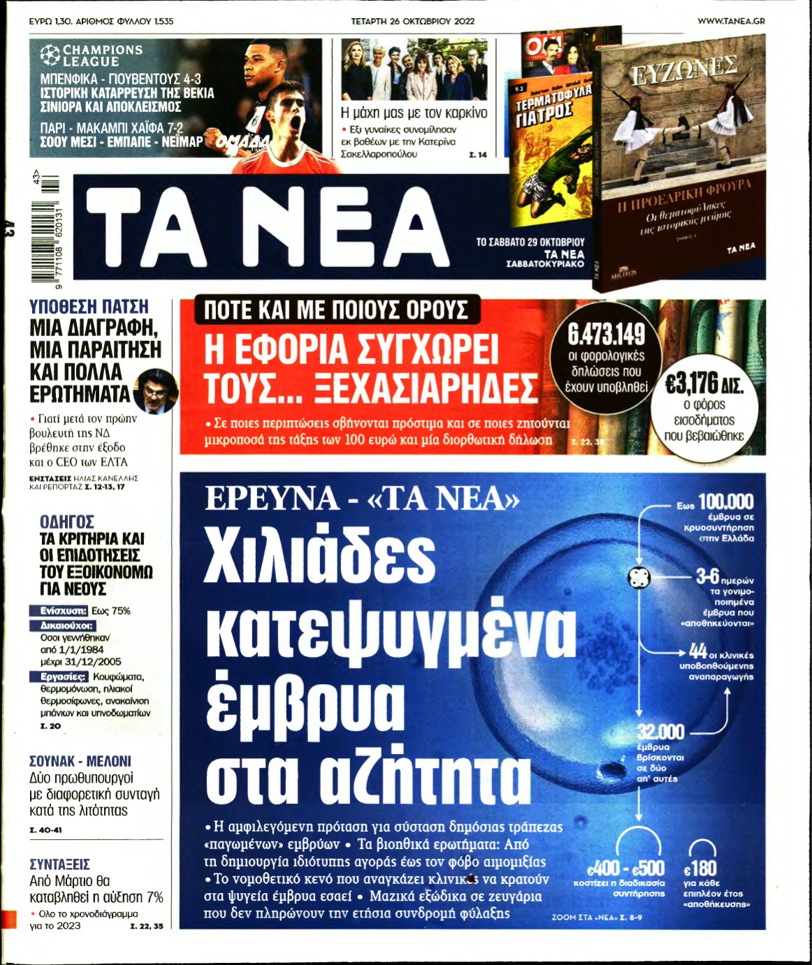 ΤΑ ΝΕΑ – 26/10/2022