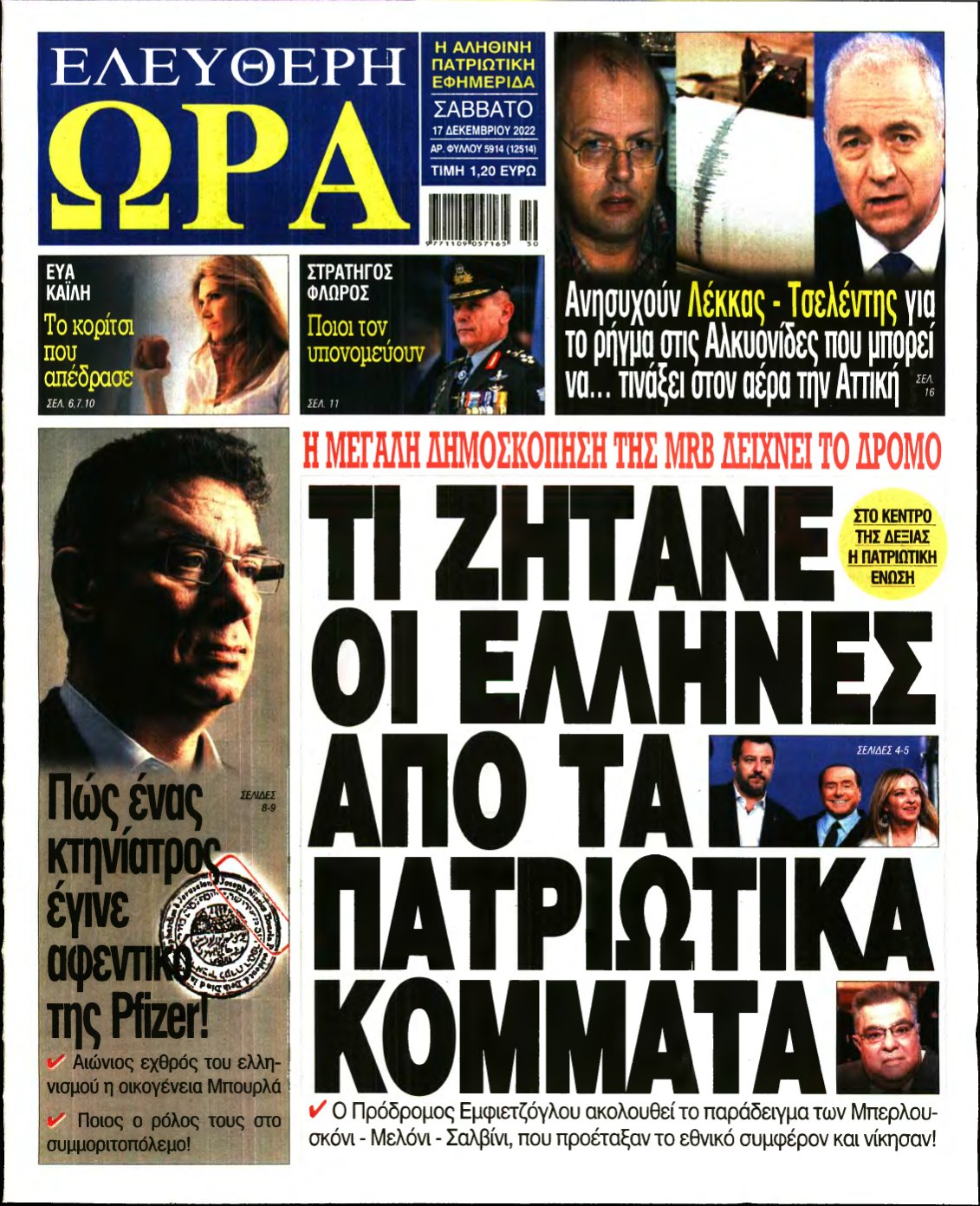 ΕΛΕΥΘΕΡΗ ΩΡΑ – 17/12/2022