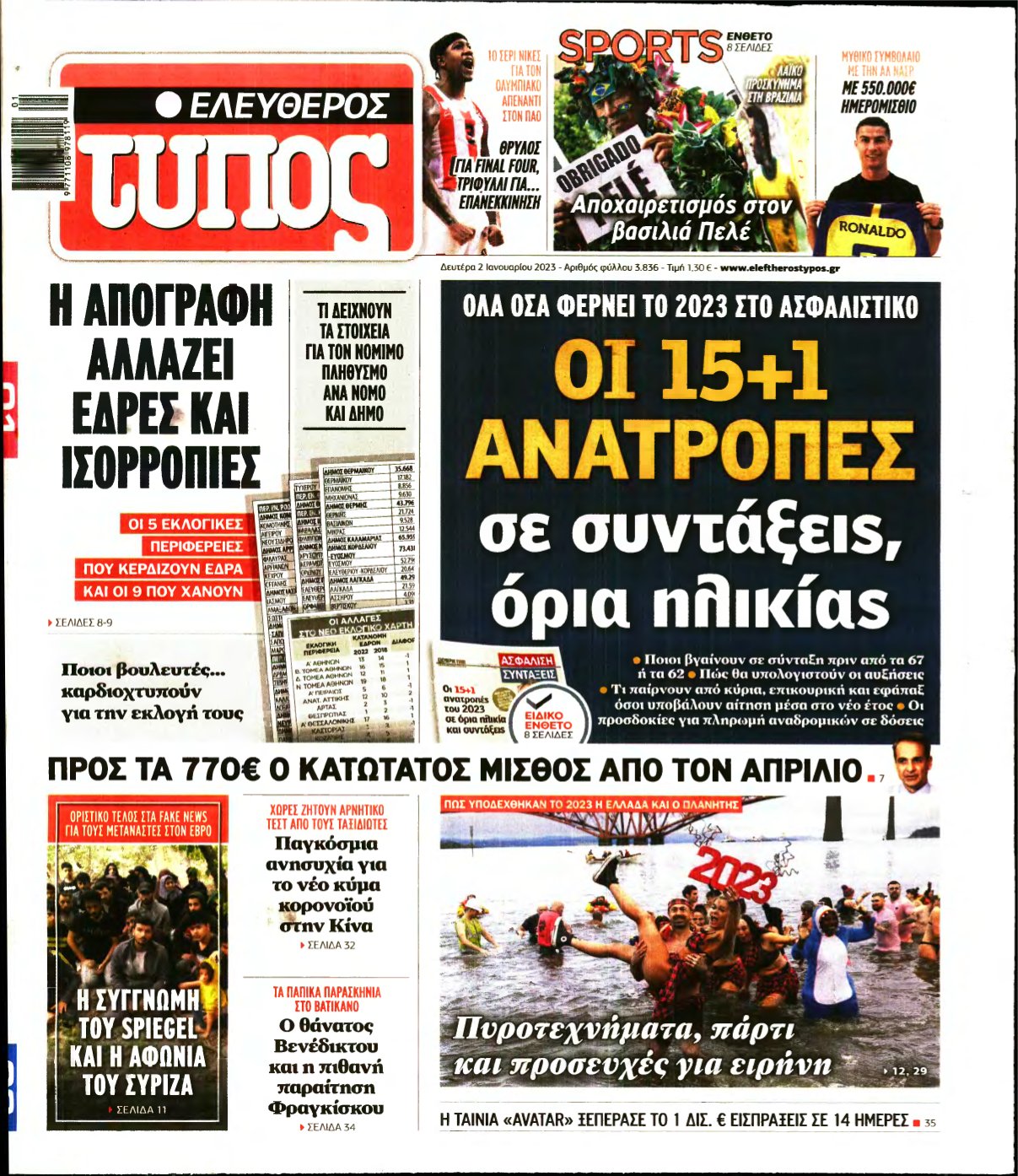 ΕΛΕΥΘΕΡΟΣ ΤΥΠΟΣ – 02/01/2023
