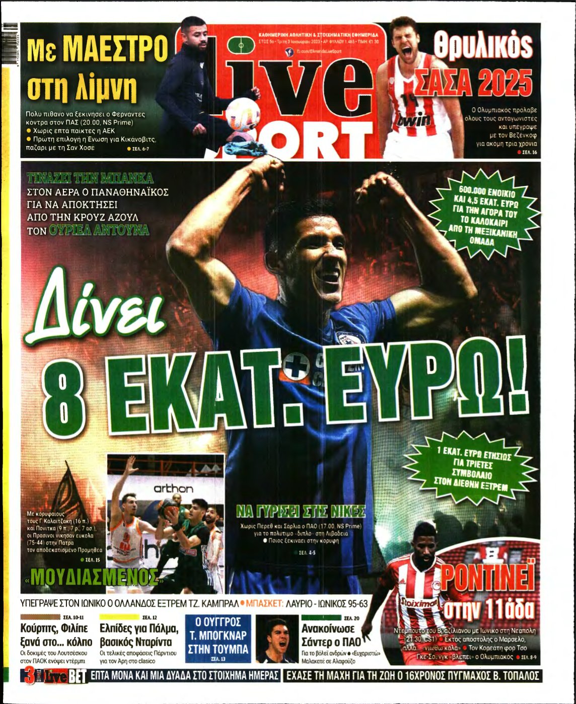 LIVE SPORT – 03/01/2023