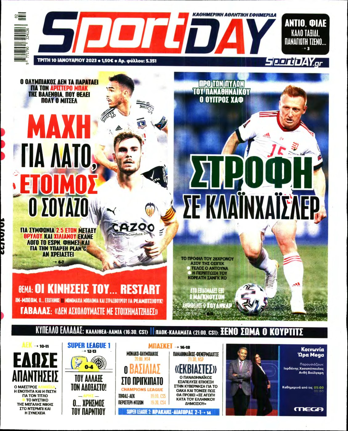 SPORTDAY – 10/01/2023