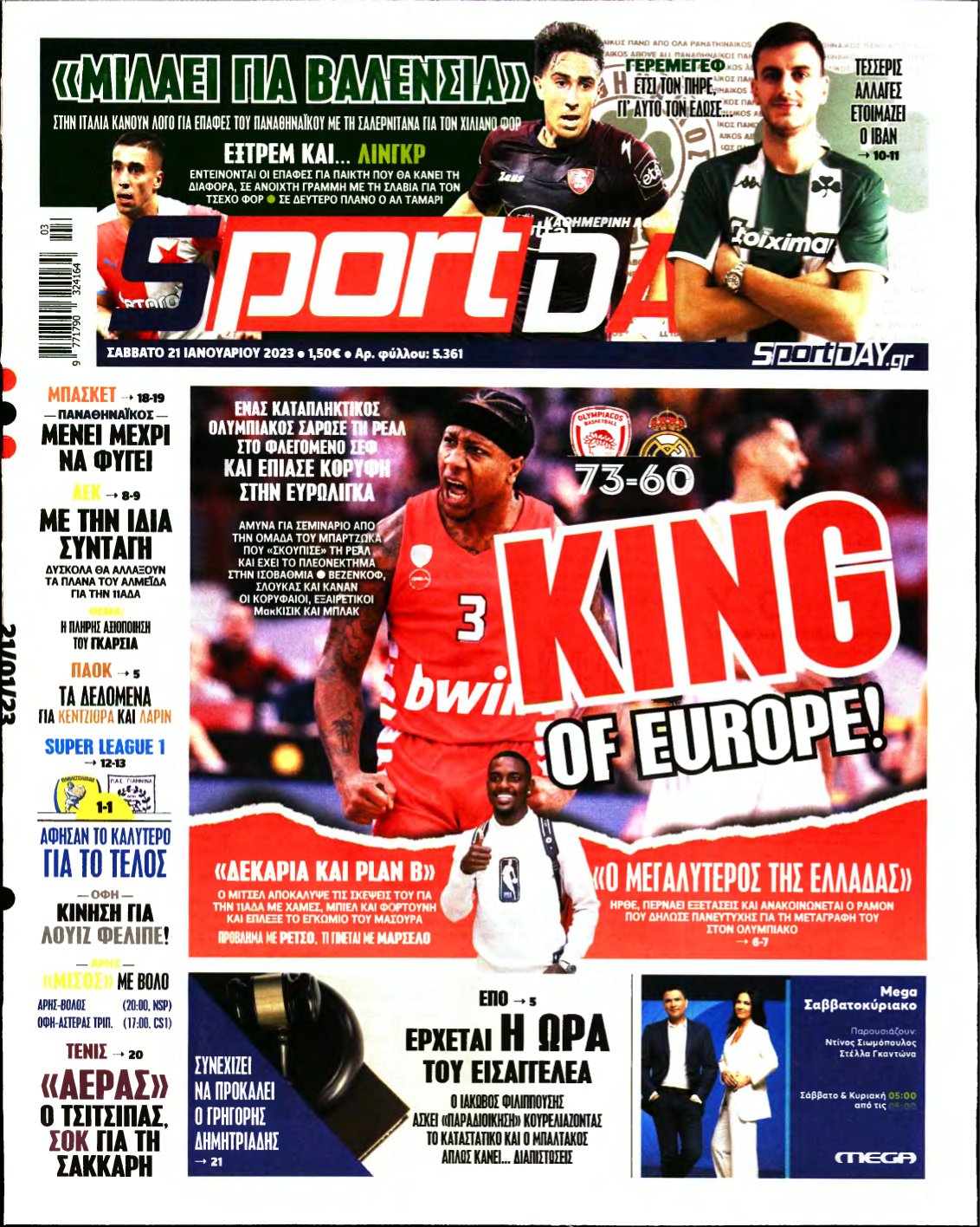 SPORTDAY – 21/01/2023