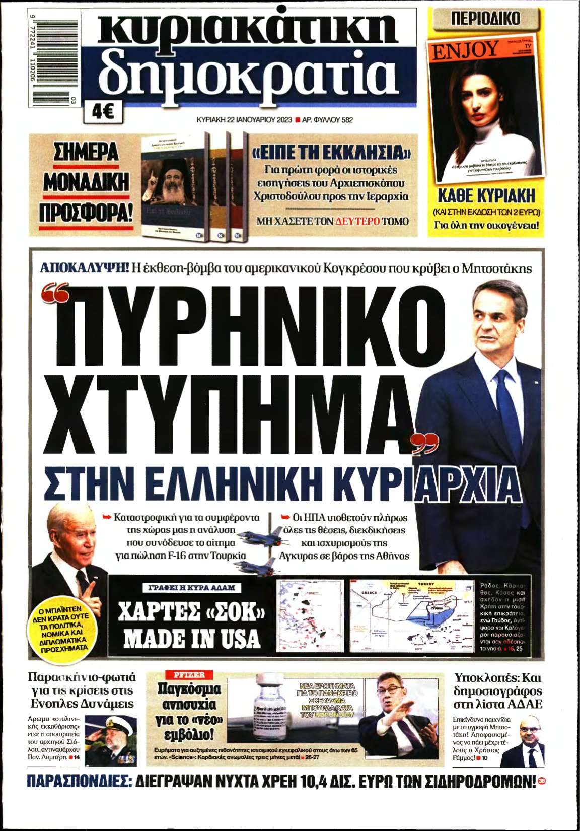 ΚΥΡΙΑΚΑΤΙΚΗ ΔΗΜΟΚΡΑΤΙΑ – 22/01/2023
