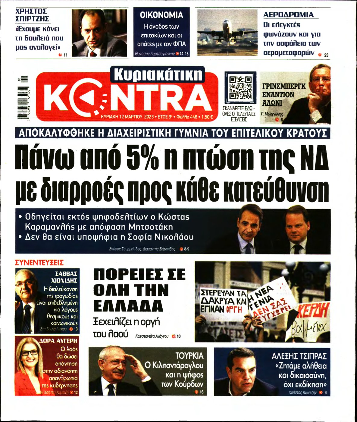 ΚΥΡΙΑΚΑΤΙΚΗ KONTRA NEWS – 12/03/2023
