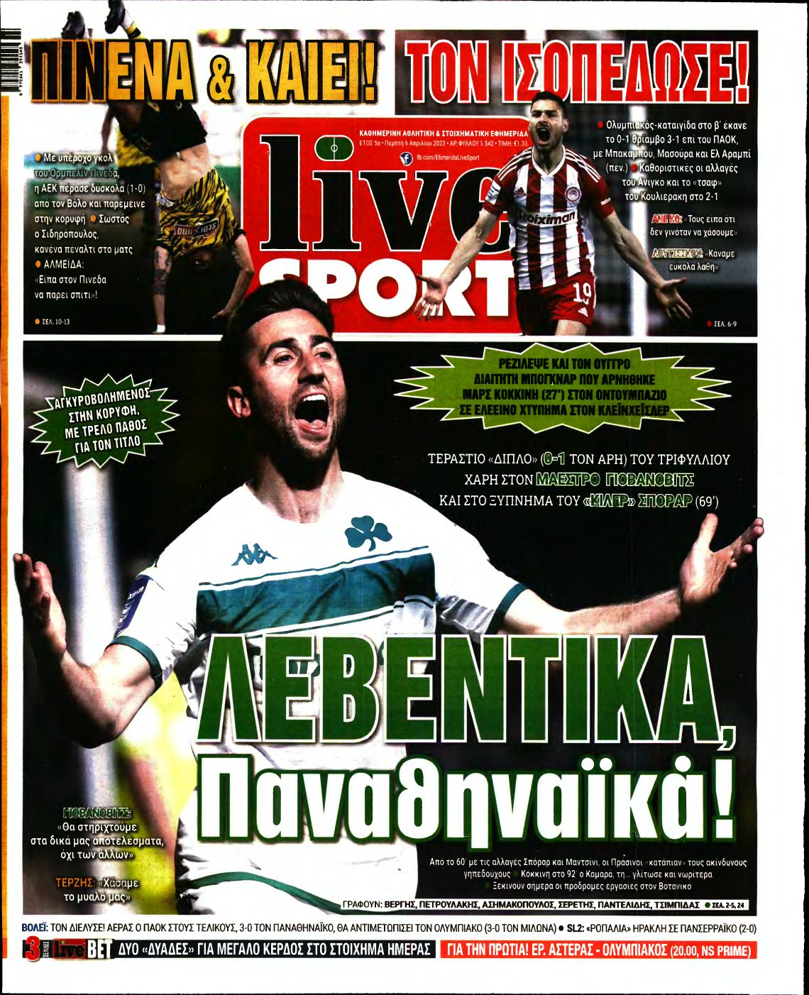 LIVE SPORT – 06/04/2023