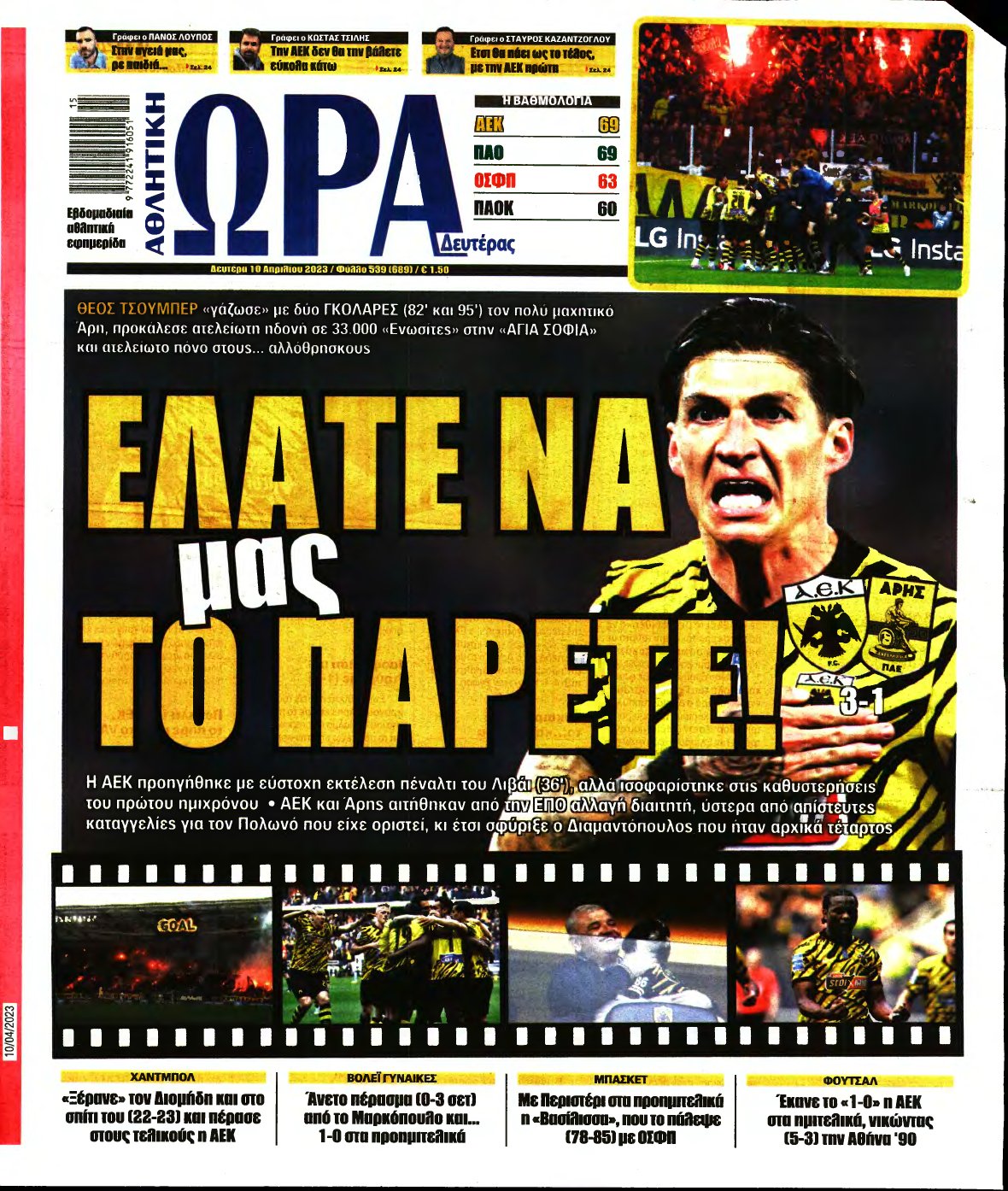 ΩΡΑ ΤΩΝ ΣΠΟΡ – 10/04/2023