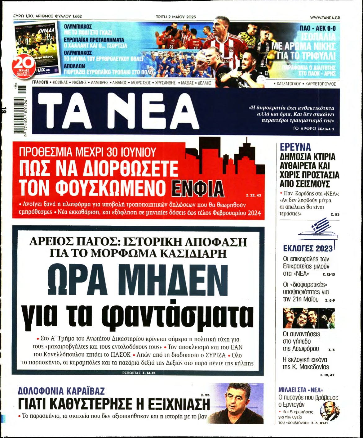 ΤΑ ΝΕΑ – 02/05/2023