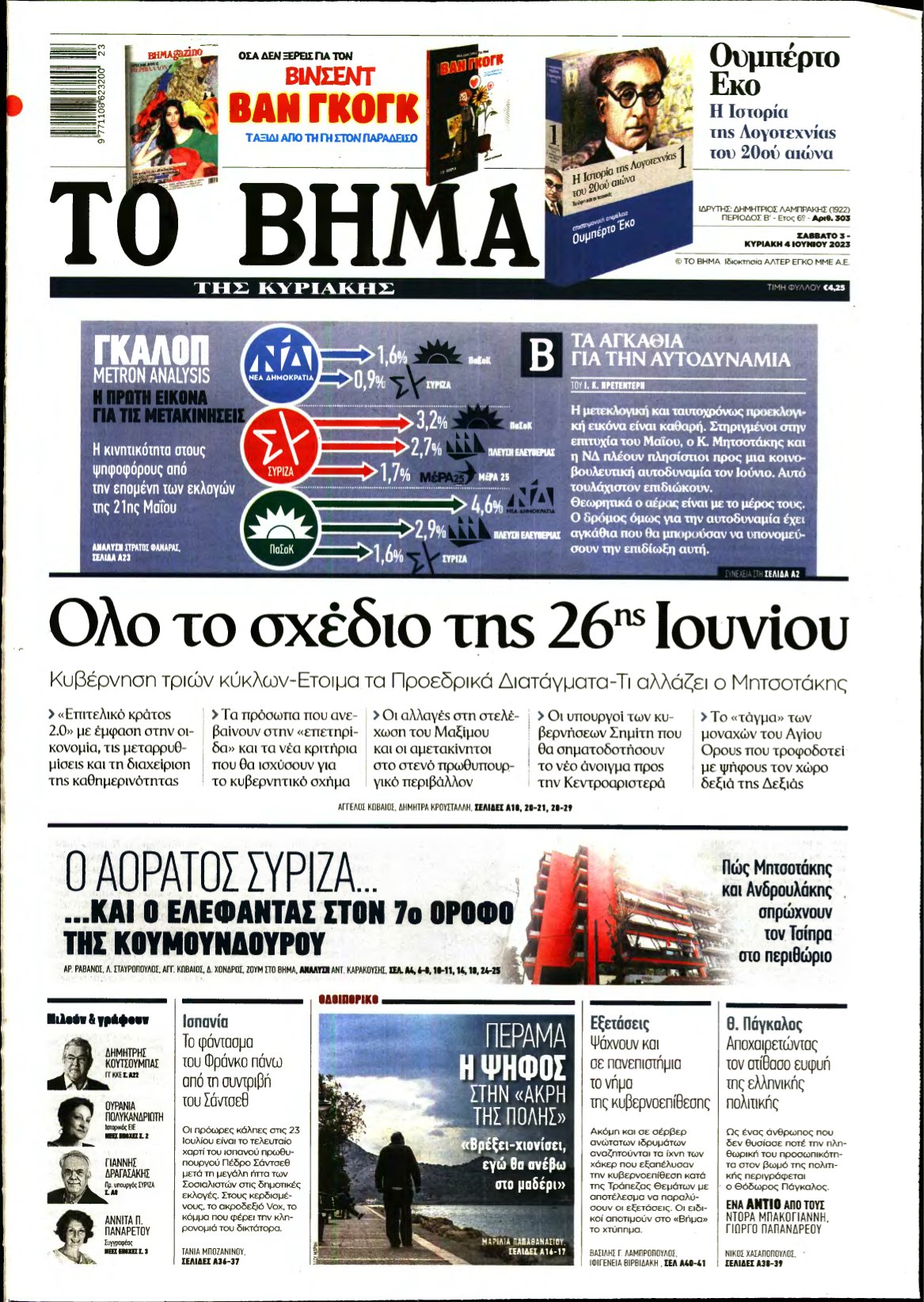 ΤΟ ΒΗΜΑ ΤΗΣ ΚΥΡΙΑΚΗΣ – 03/06/2023