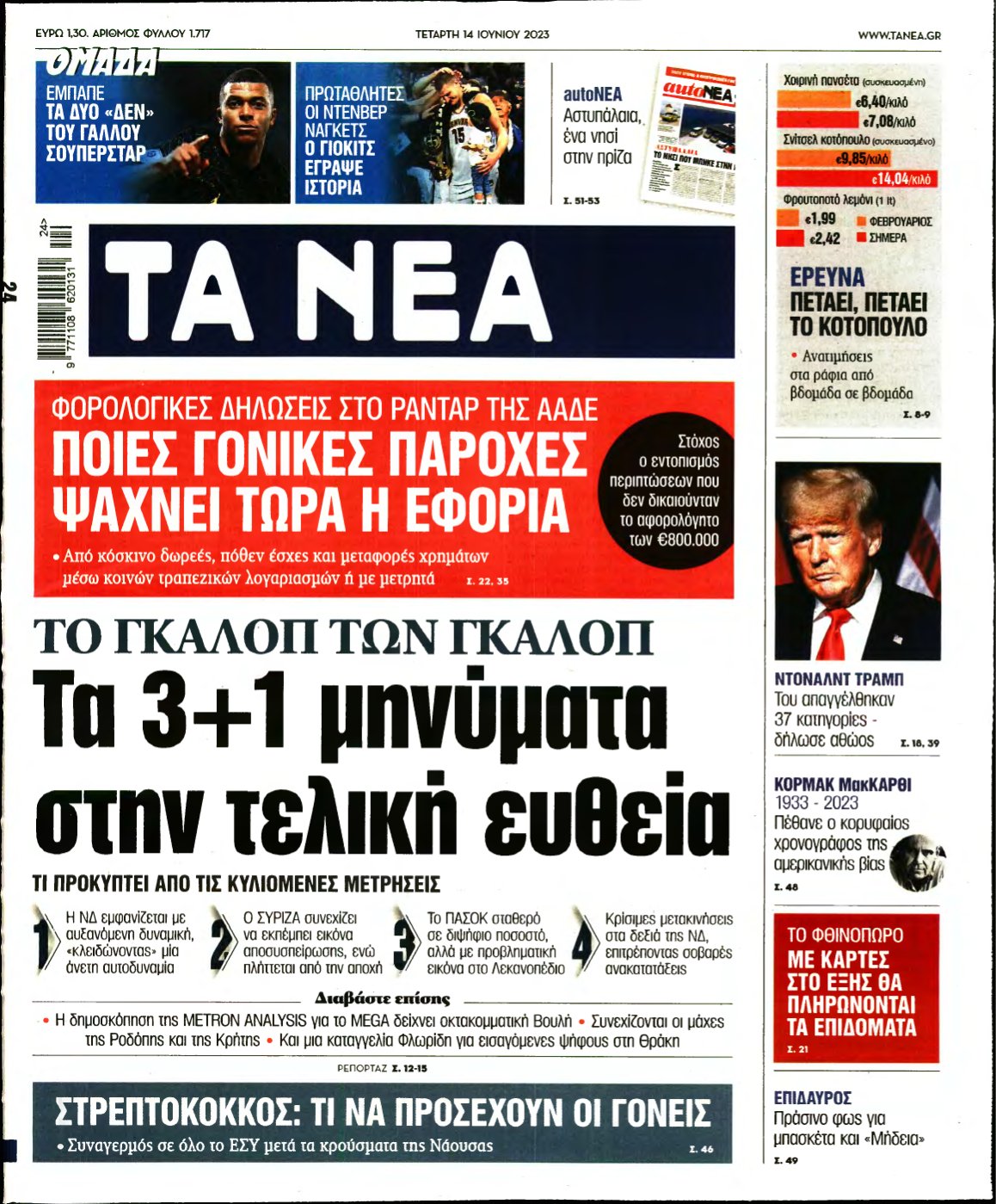 ΤΑ ΝΕΑ – 14/06/2023