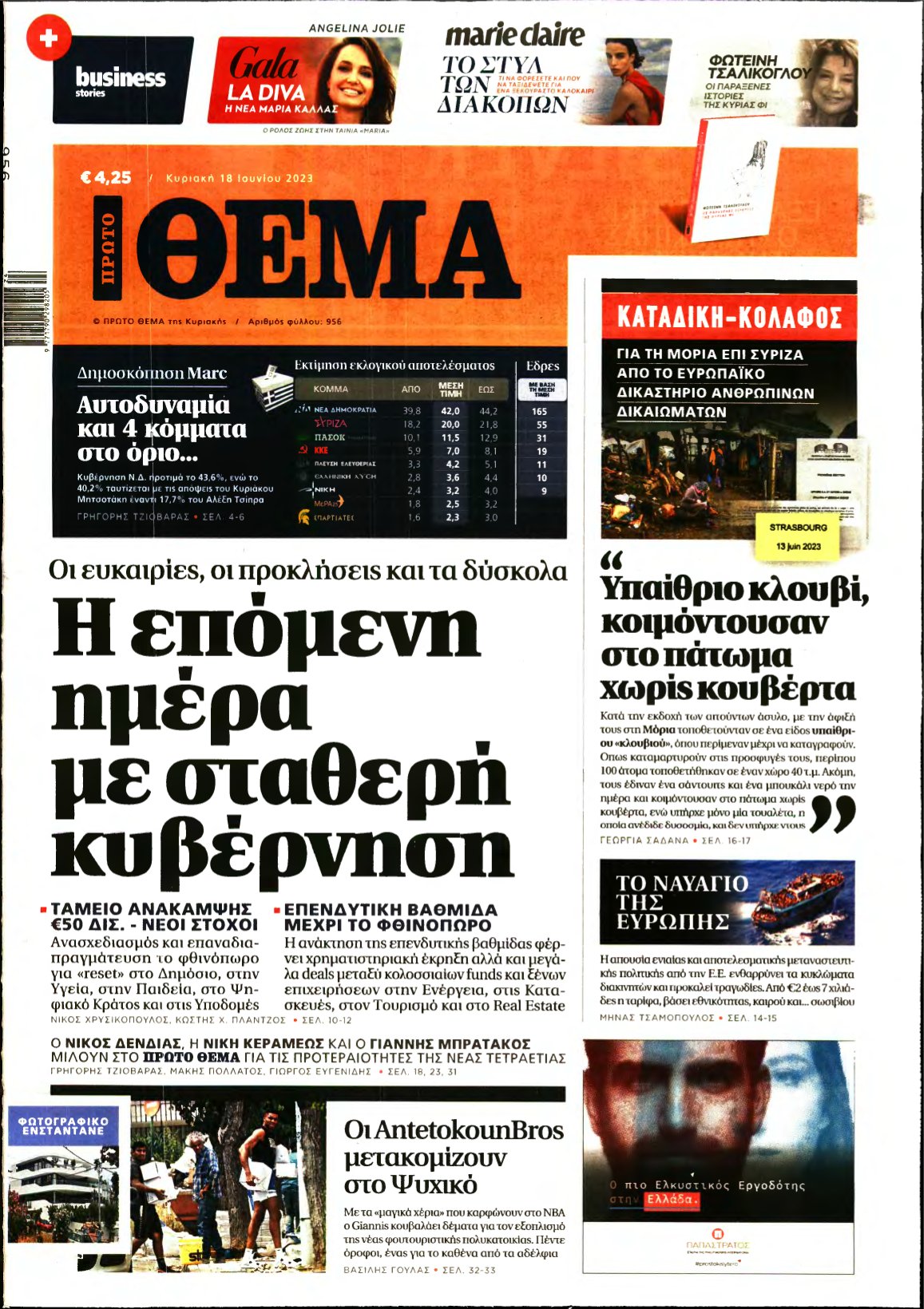 ΠΡΩΤΟ ΘΕΜΑ – 18/06/2023