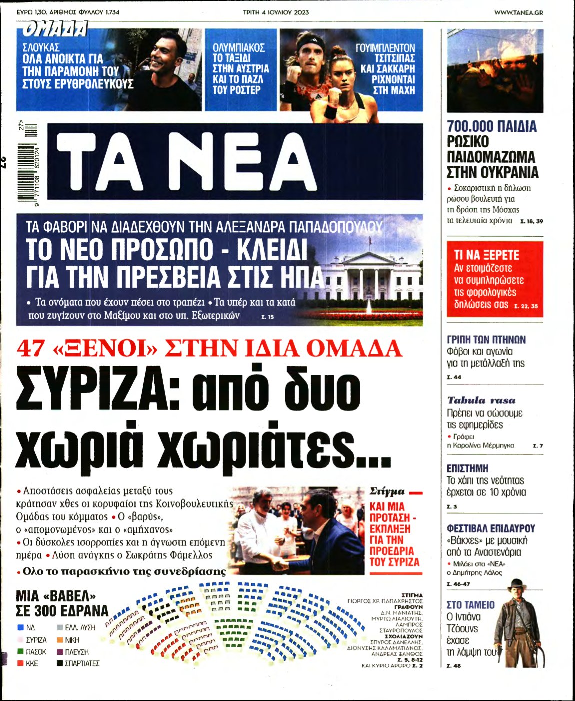 ΤΑ ΝΕΑ – 04/07/2023