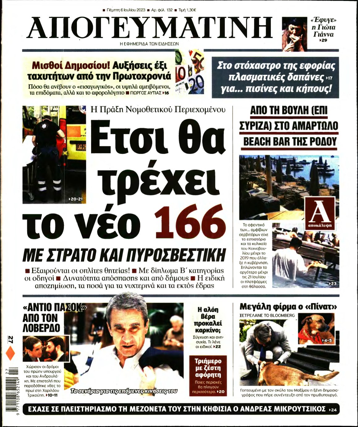 ΑΠΟΓΕΥΜΑΤΙΝΗ – 06/07/2023