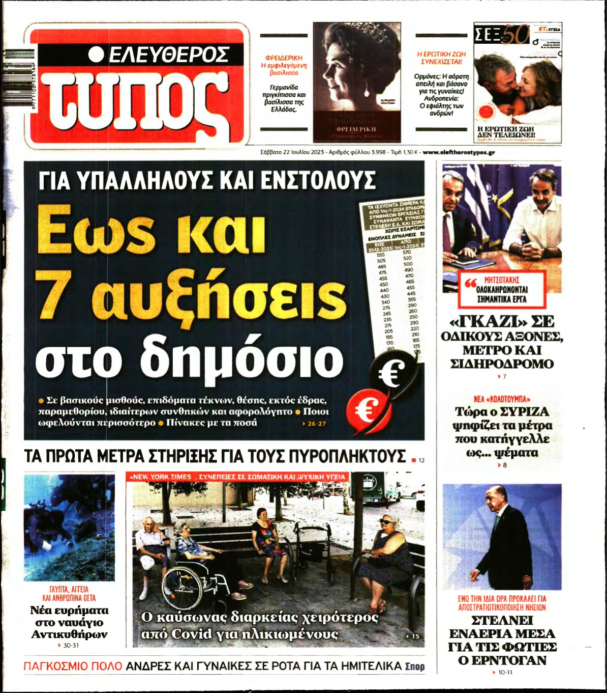 ΕΛΕΥΘΕΡΟΣ ΤΥΠΟΣ – 22/07/2023