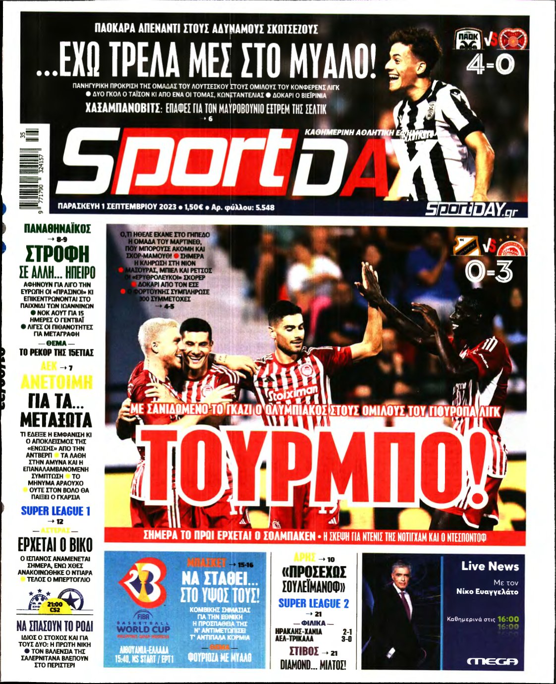 SPORTDAY – 01/09/2023