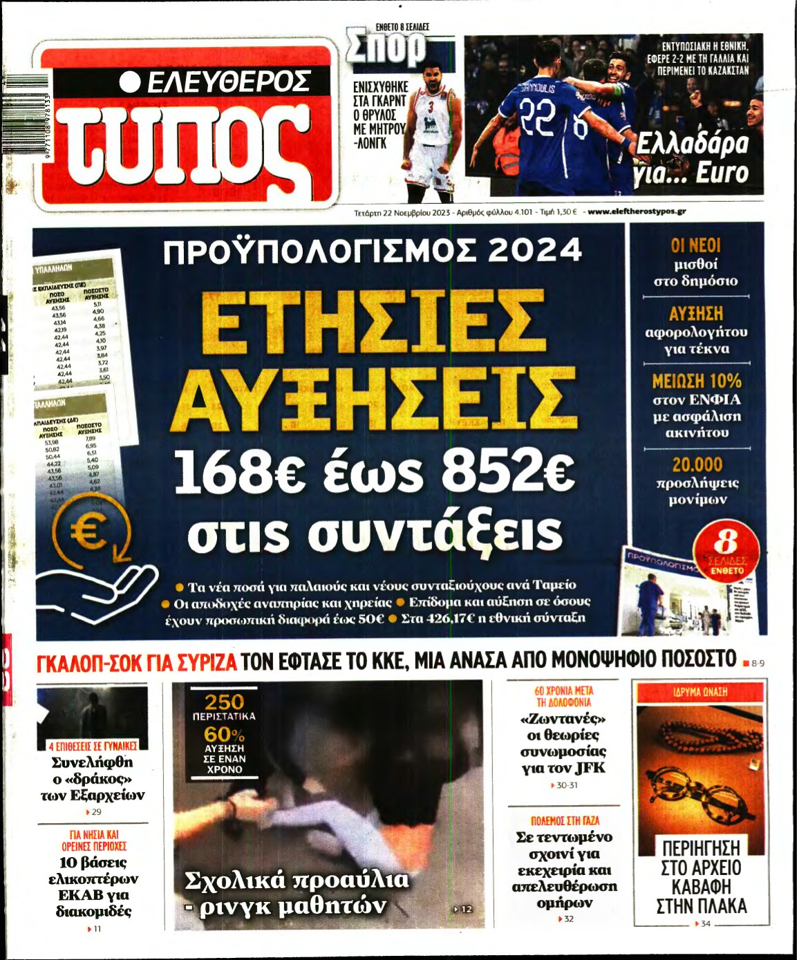 ΕΛΕΥΘΕΡΟΣ ΤΥΠΟΣ – 22/11/2023