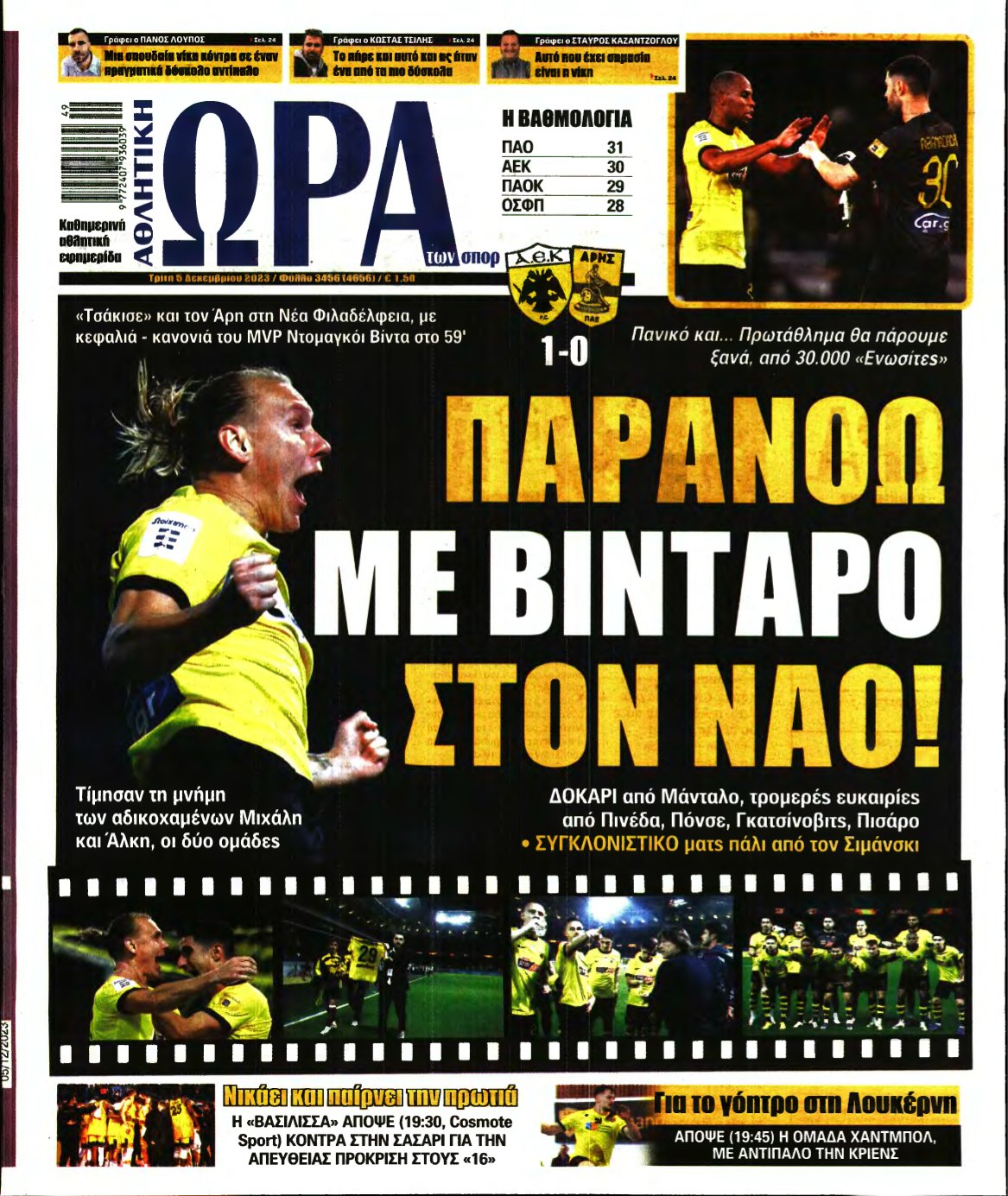ΩΡΑ ΤΩΝ ΣΠΟΡ – 05/12/2023