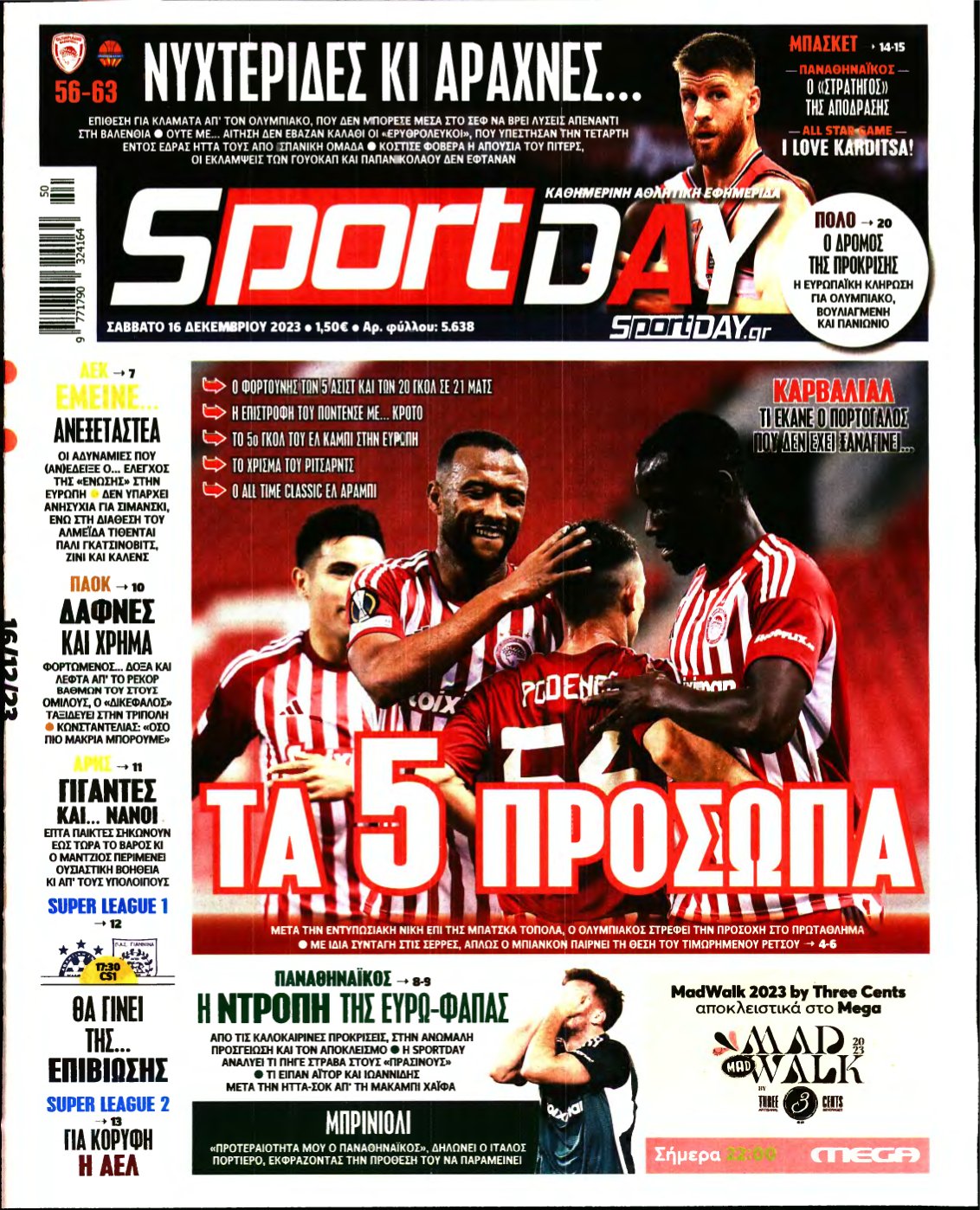 SPORTDAY – 16/12/2023