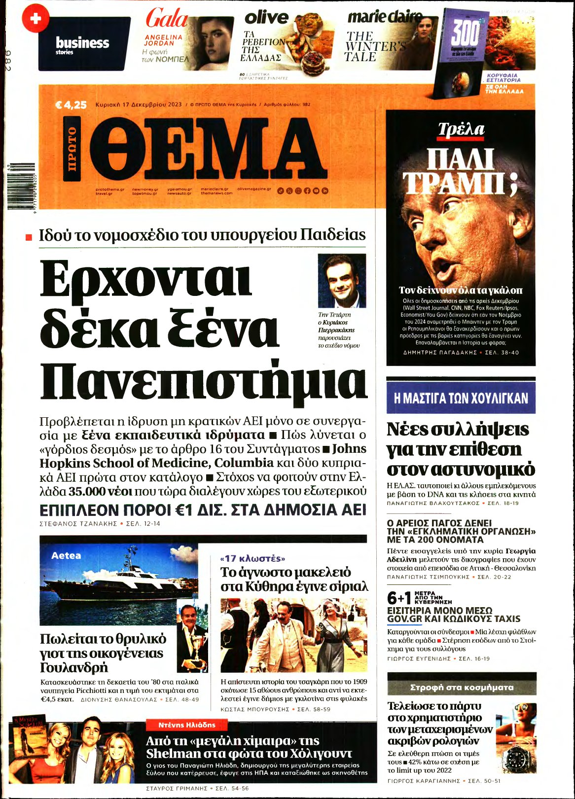 ΠΡΩΤΟ ΘΕΜΑ – 17/12/2023