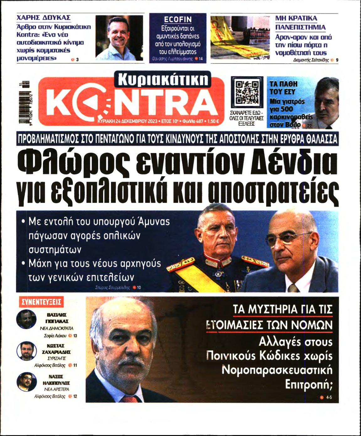 ΚΥΡΙΑΚΑΤΙΚΗ KONTRA NEWS – 24/12/2023