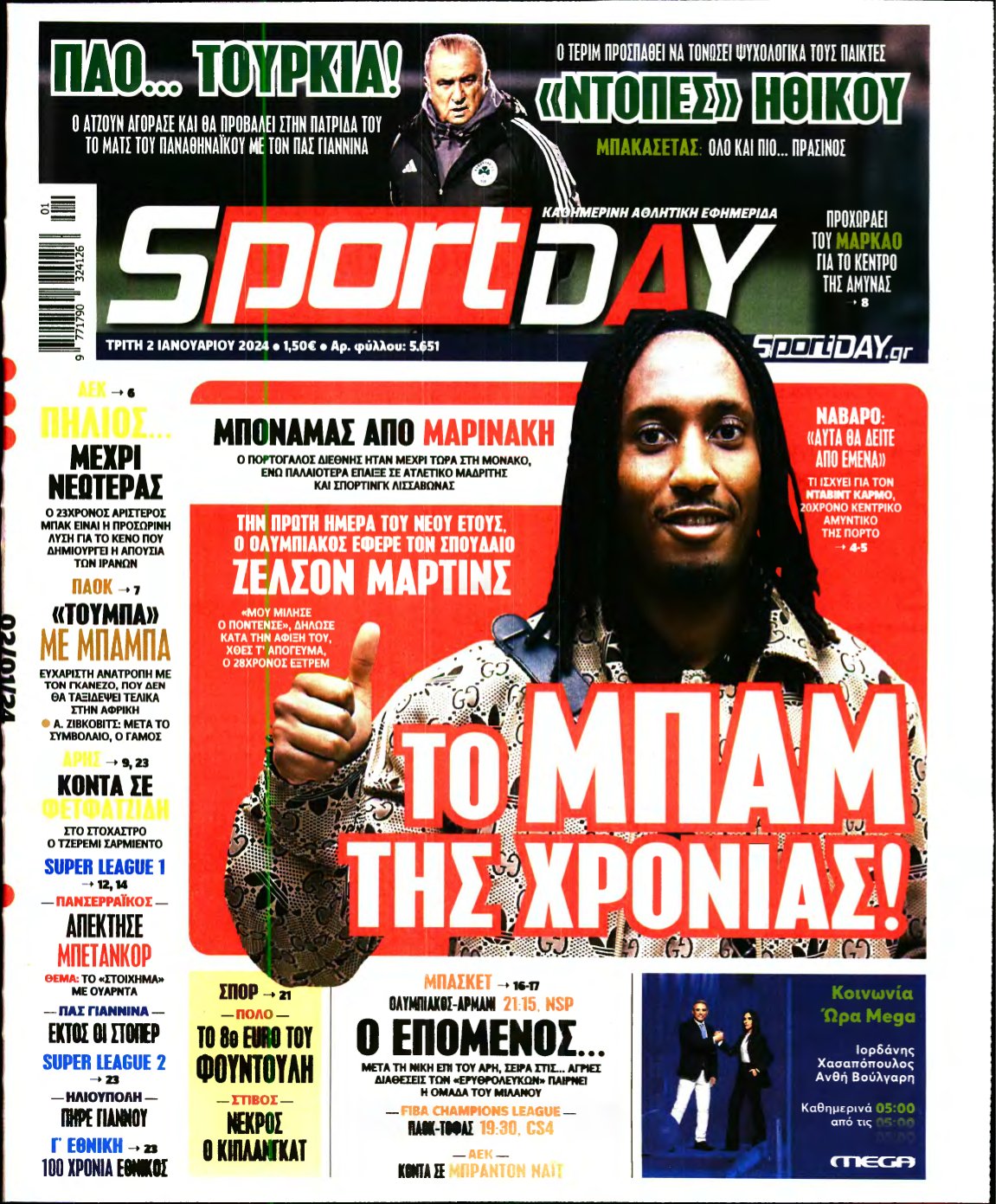SPORTDAY – 02/01/2024