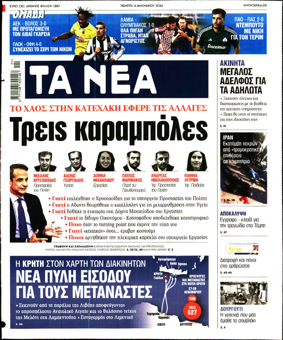 ΤΑ ΝΕΑ – 04/01/2024