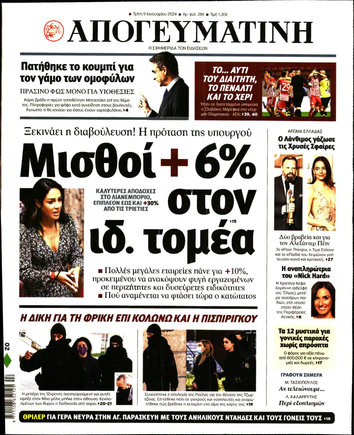 ΑΠΟΓΕΥΜΑΤΙΝΗ – 09/01/2024