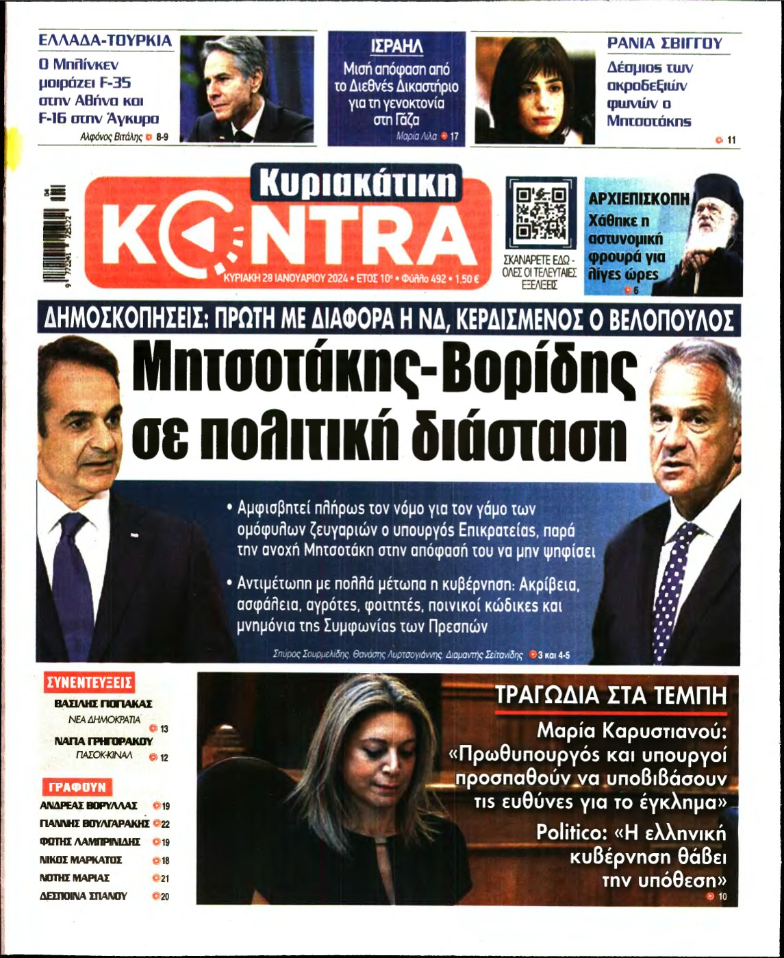 ΚΥΡΙΑΚΑΤΙΚΗ KONTRA NEWS – 28/01/2024