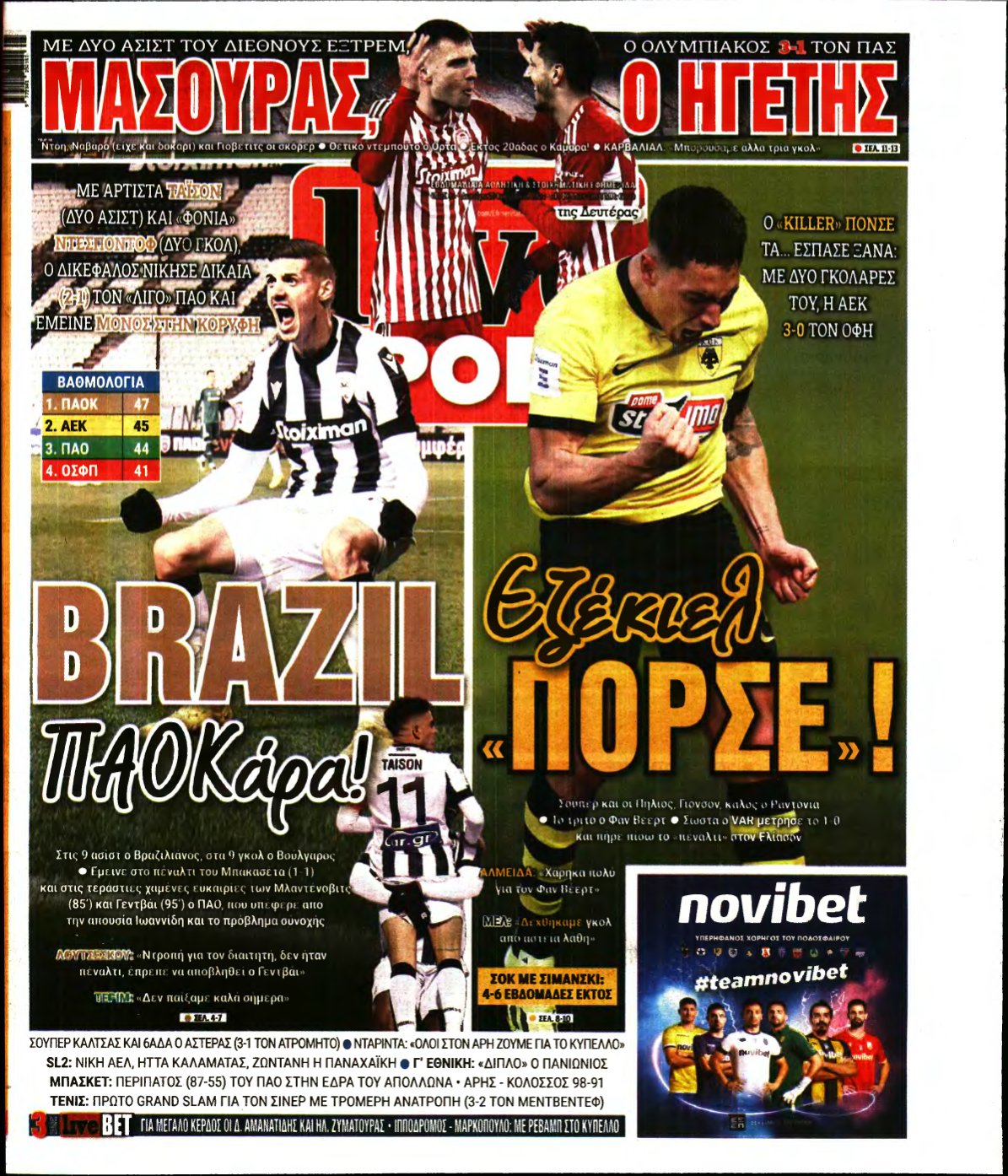 LIVE SPORT – 29/01/2024