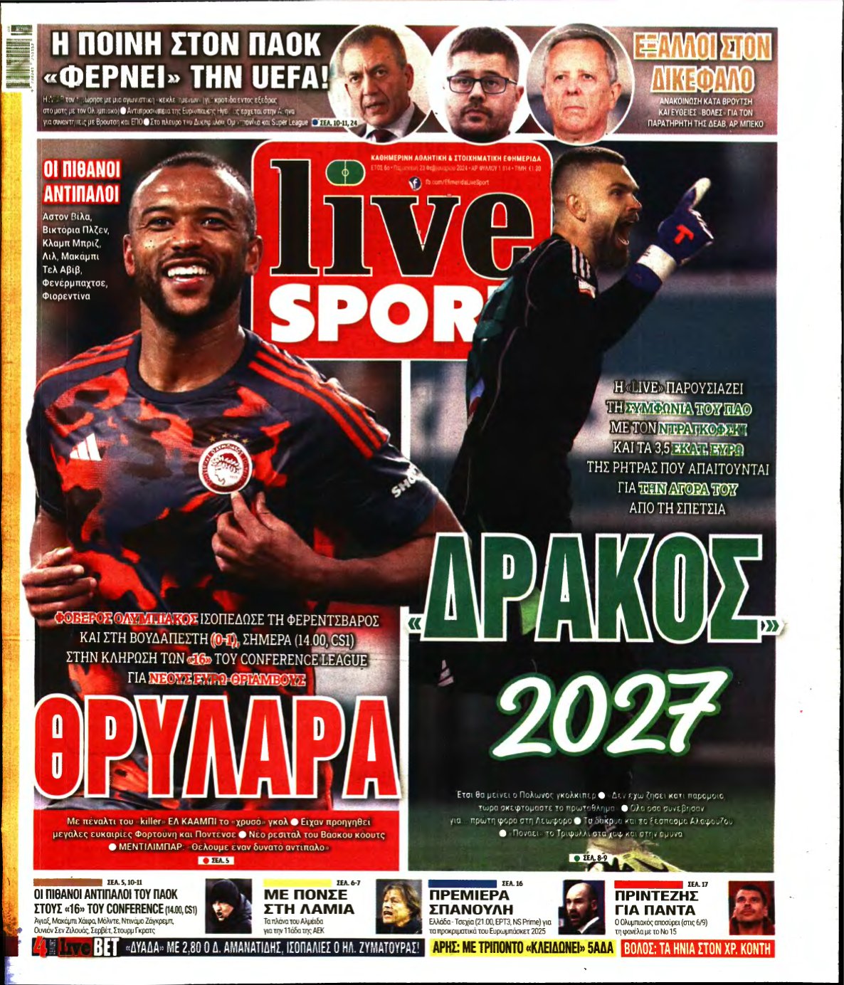 LIVE SPORT – 23/02/2024