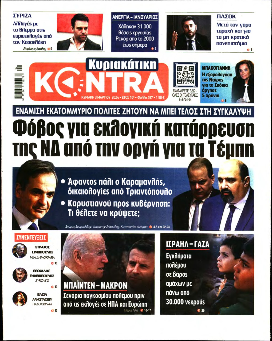 ΚΥΡΙΑΚΑΤΙΚΗ KONTRA NEWS – 03/03/2024