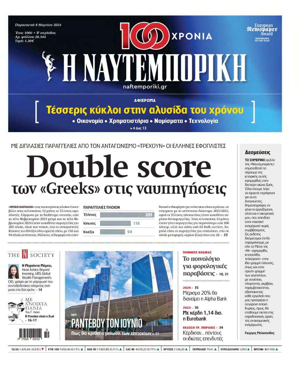 ΝΑΥΤΕΜΠΟΡΙΚΗ – 08/03/2024