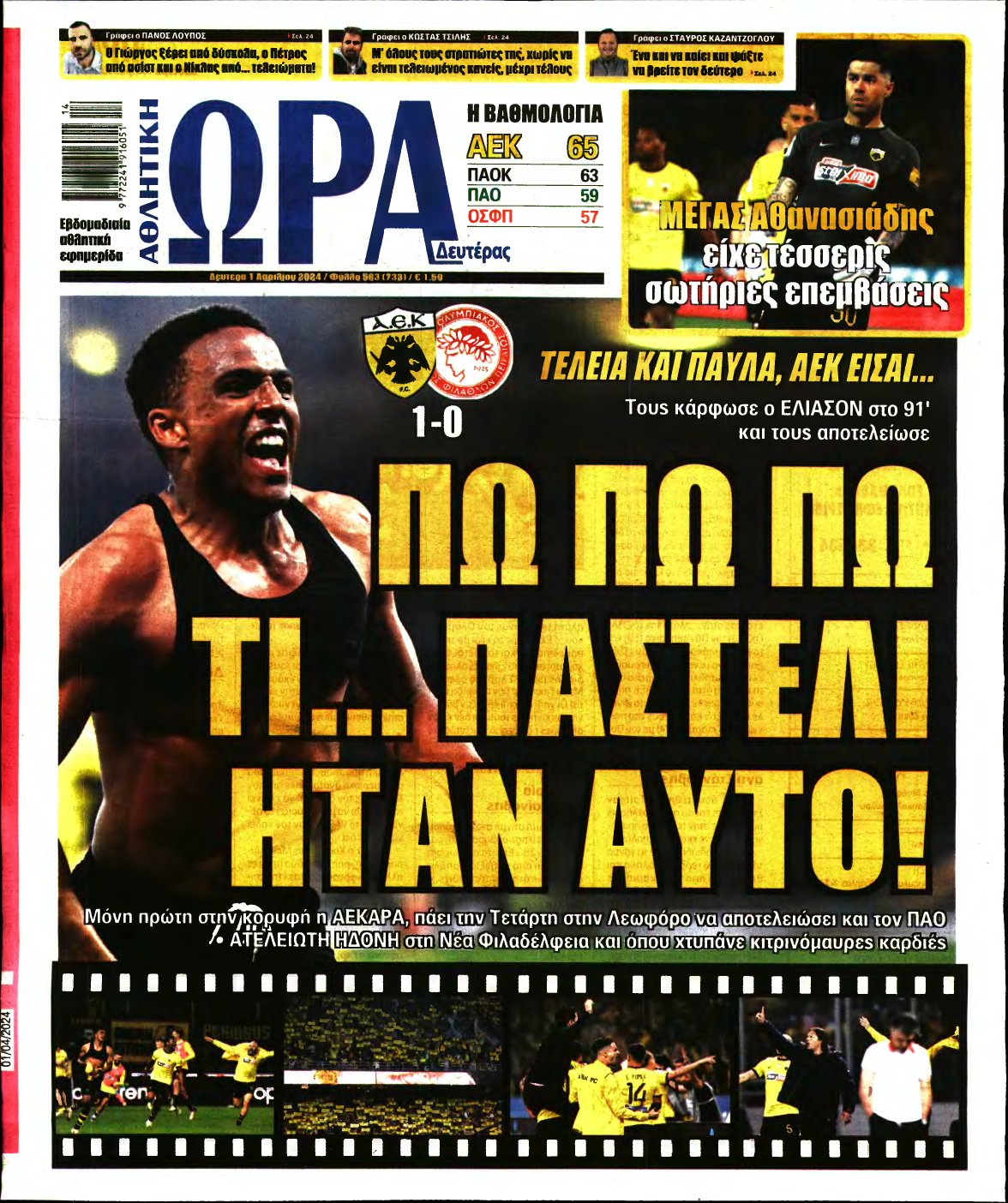 ΩΡΑ ΤΩΝ ΣΠΟΡ – 01/04/2024