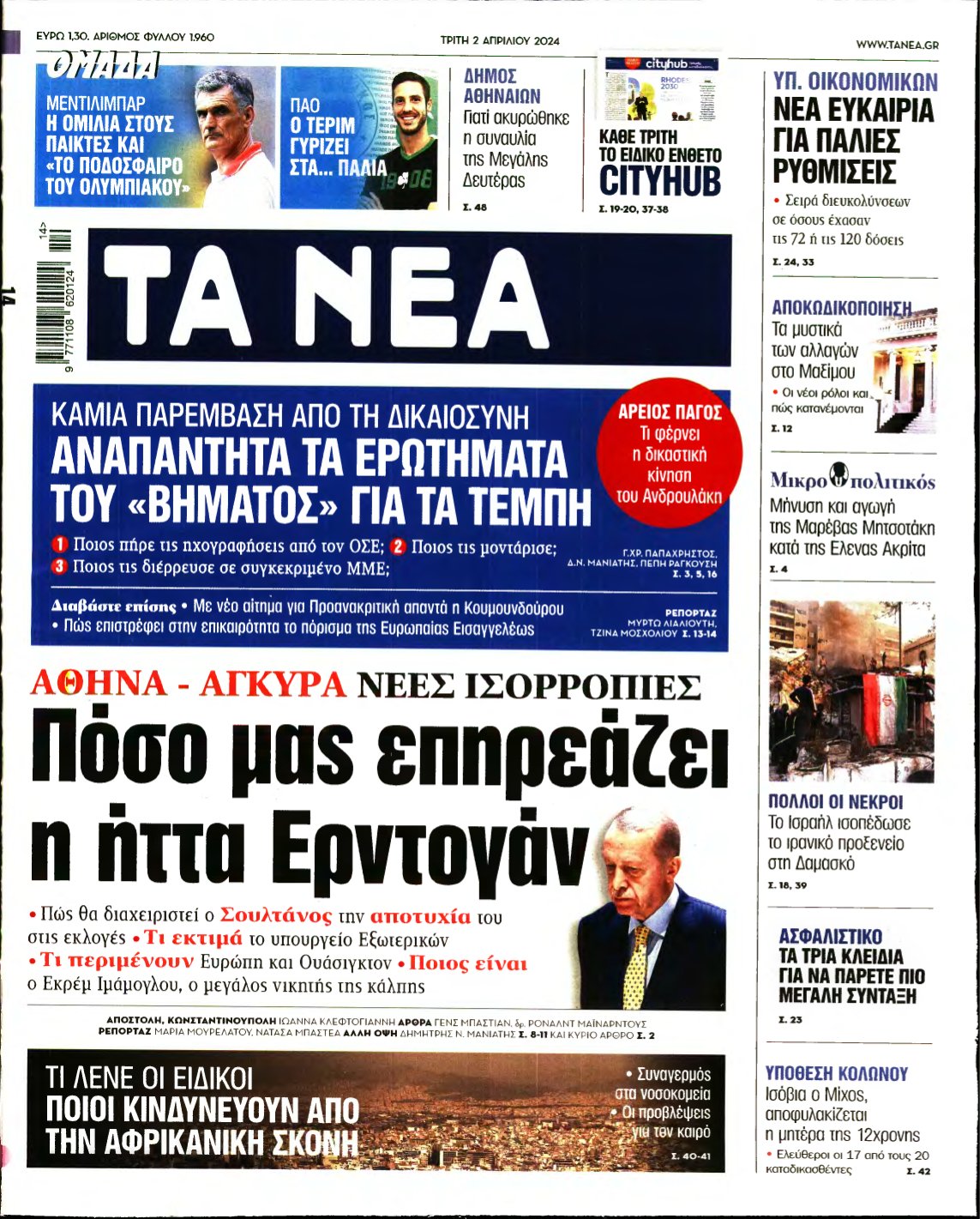 ΤΑ ΝΕΑ – 02/04/2024