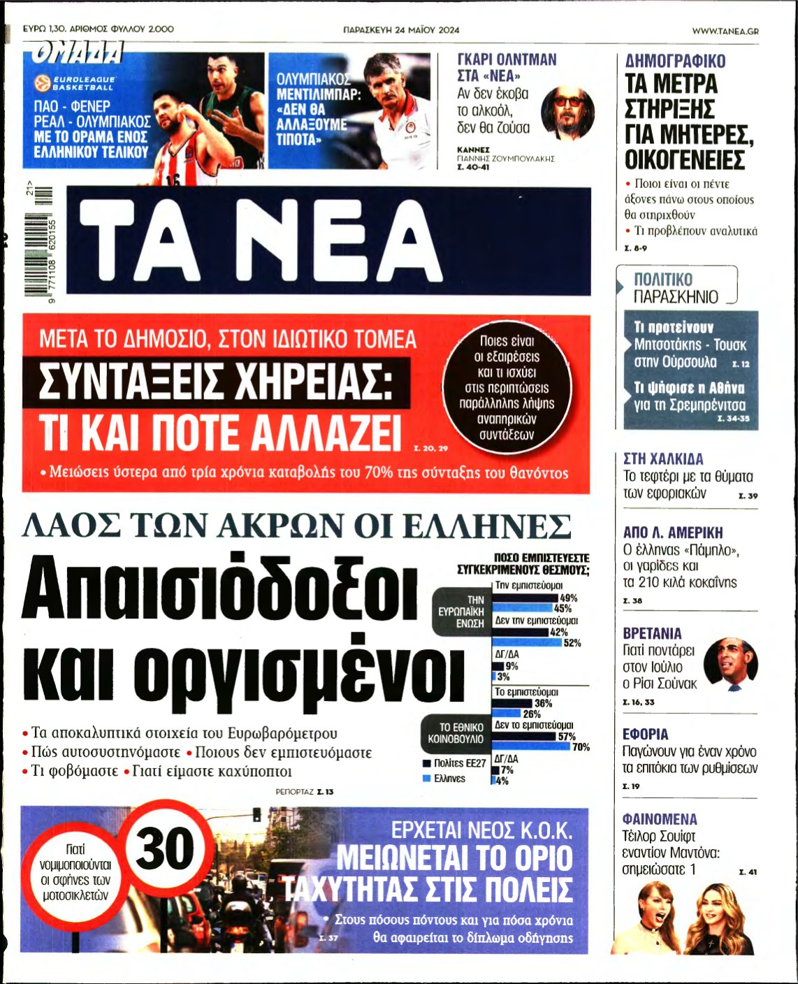 ΤΑ ΝΕΑ – 24/05/2024