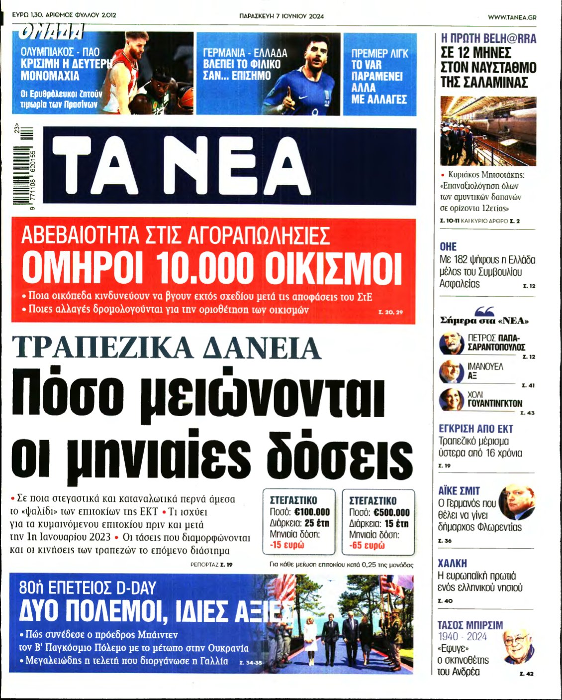ΤΑ ΝΕΑ – 07/06/2024
