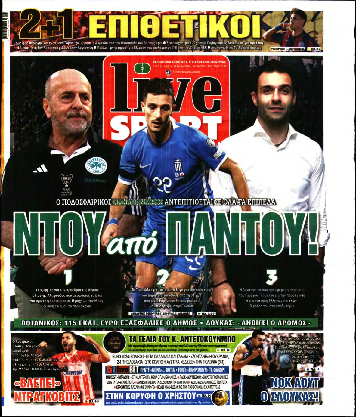LIVE SPORT – 22/06/2024