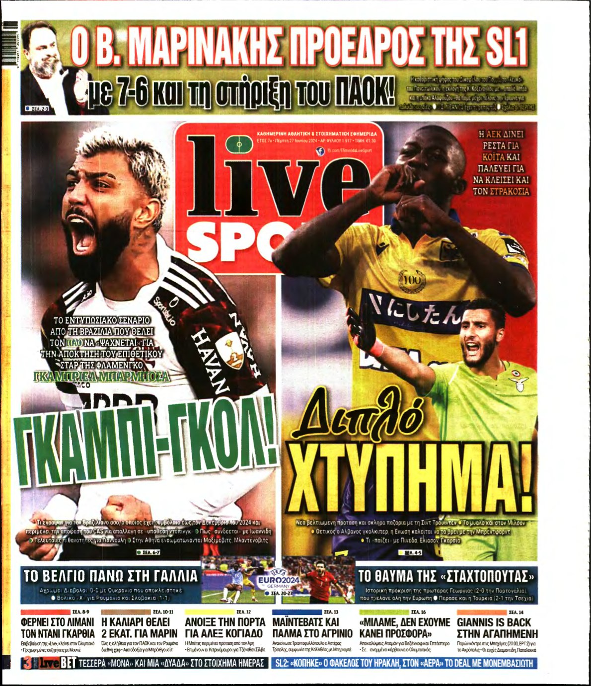 LIVE SPORT – 27/06/2024