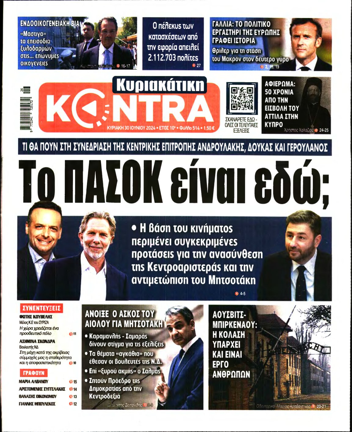 ΚΥΡΙΑΚΑΤΙΚΗ KONTRA NEWS – 30/06/2024