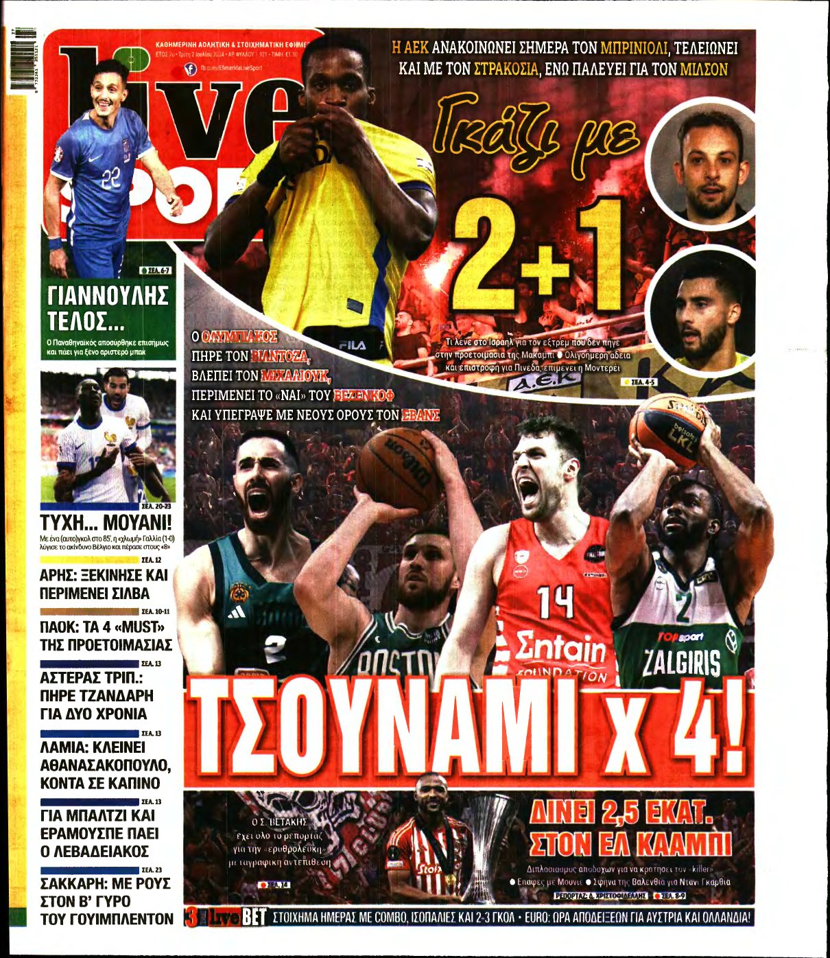 LIVE SPORT – 02/07/2024