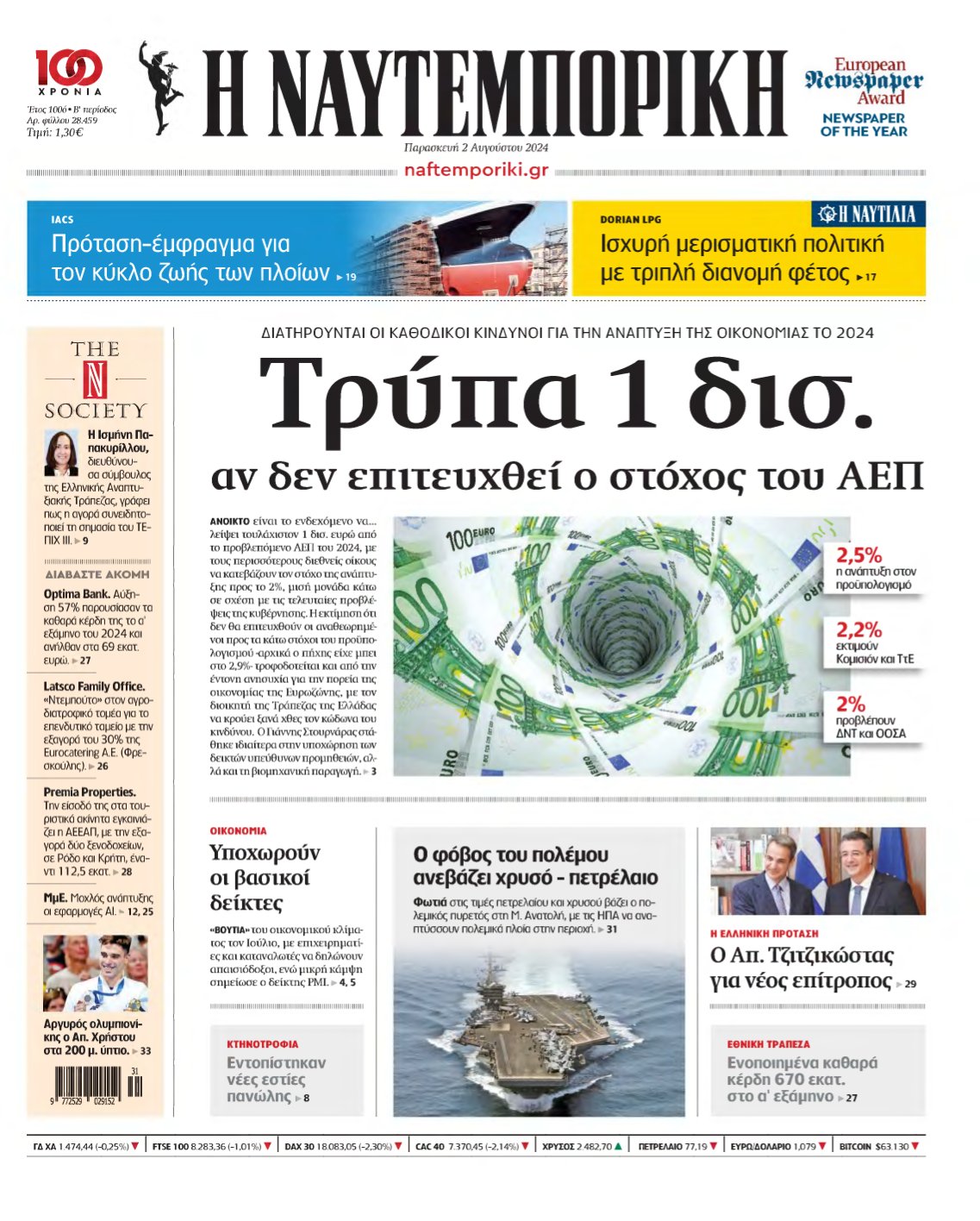 ΝΑΥΤΕΜΠΟΡΙΚΗ – 02/08/2024