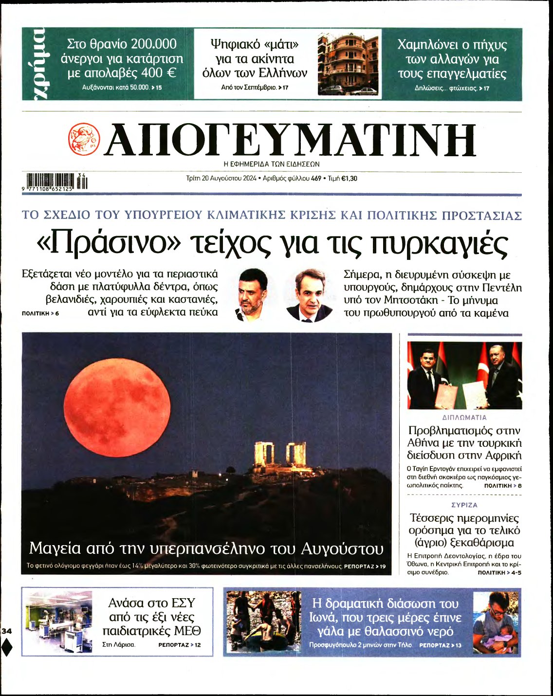 ΑΠΟΓΕΥΜΑΤΙΝΗ – 20/08/2024