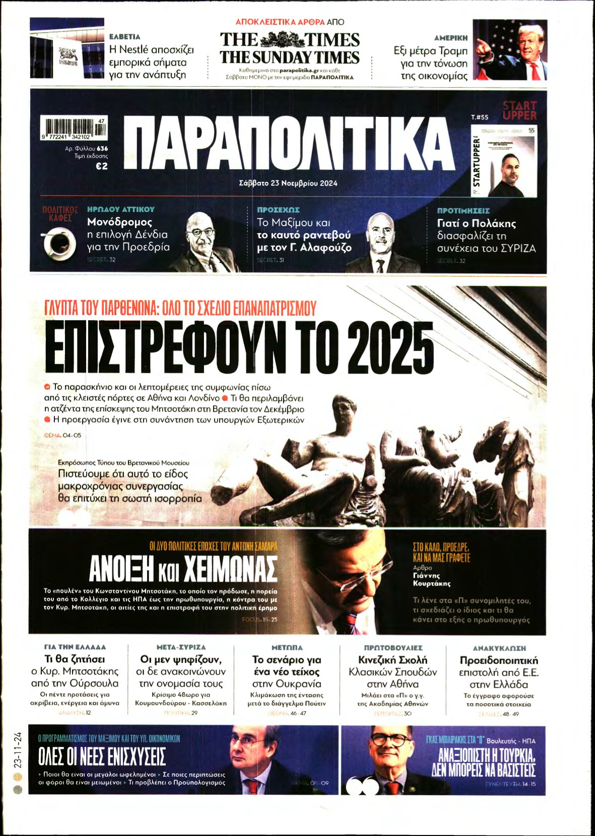 ΠΑΡΑΠΟΛΙΤΙΚΑ – 23/11/2024