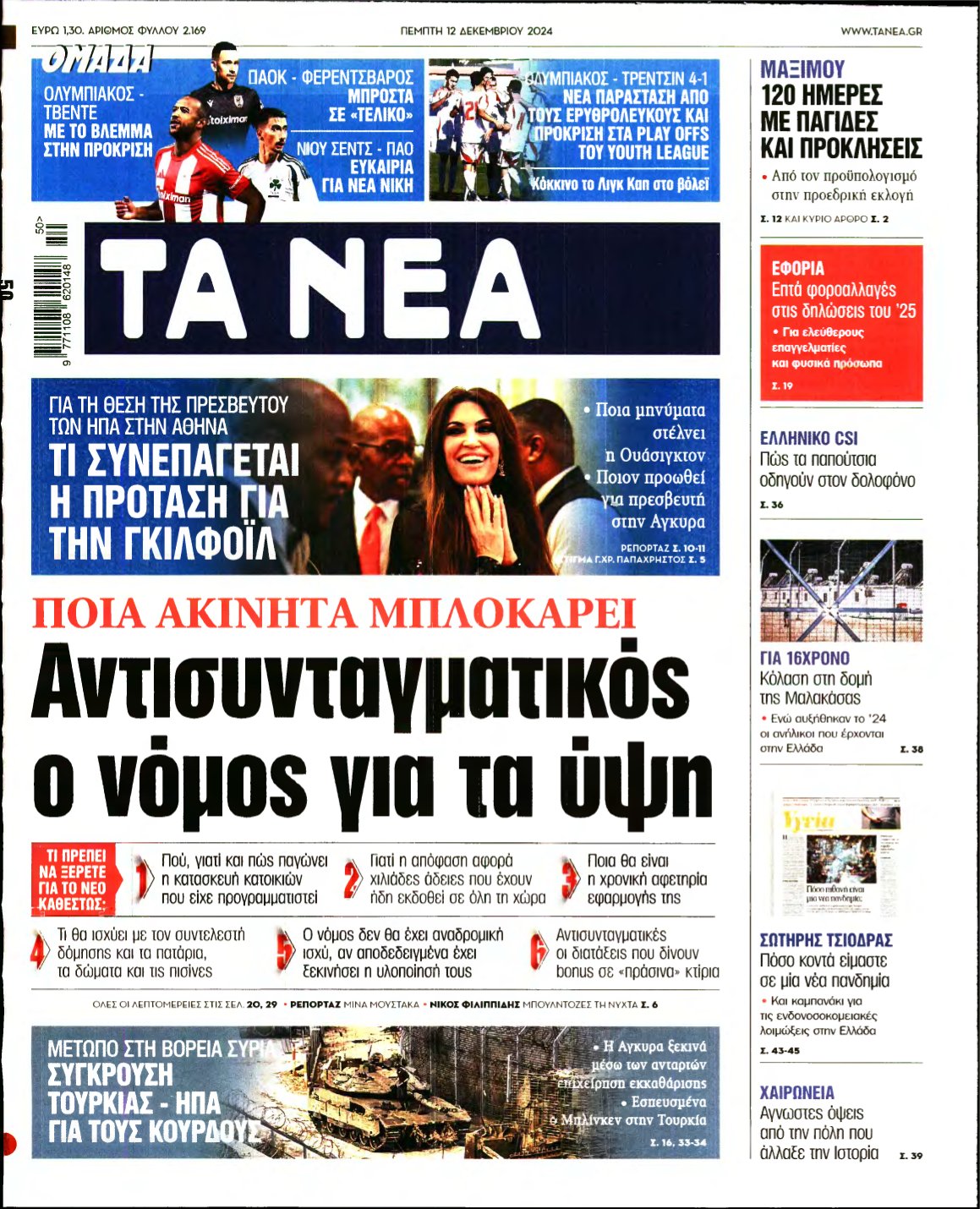 ΤΑ ΝΕΑ – 12/12/2024